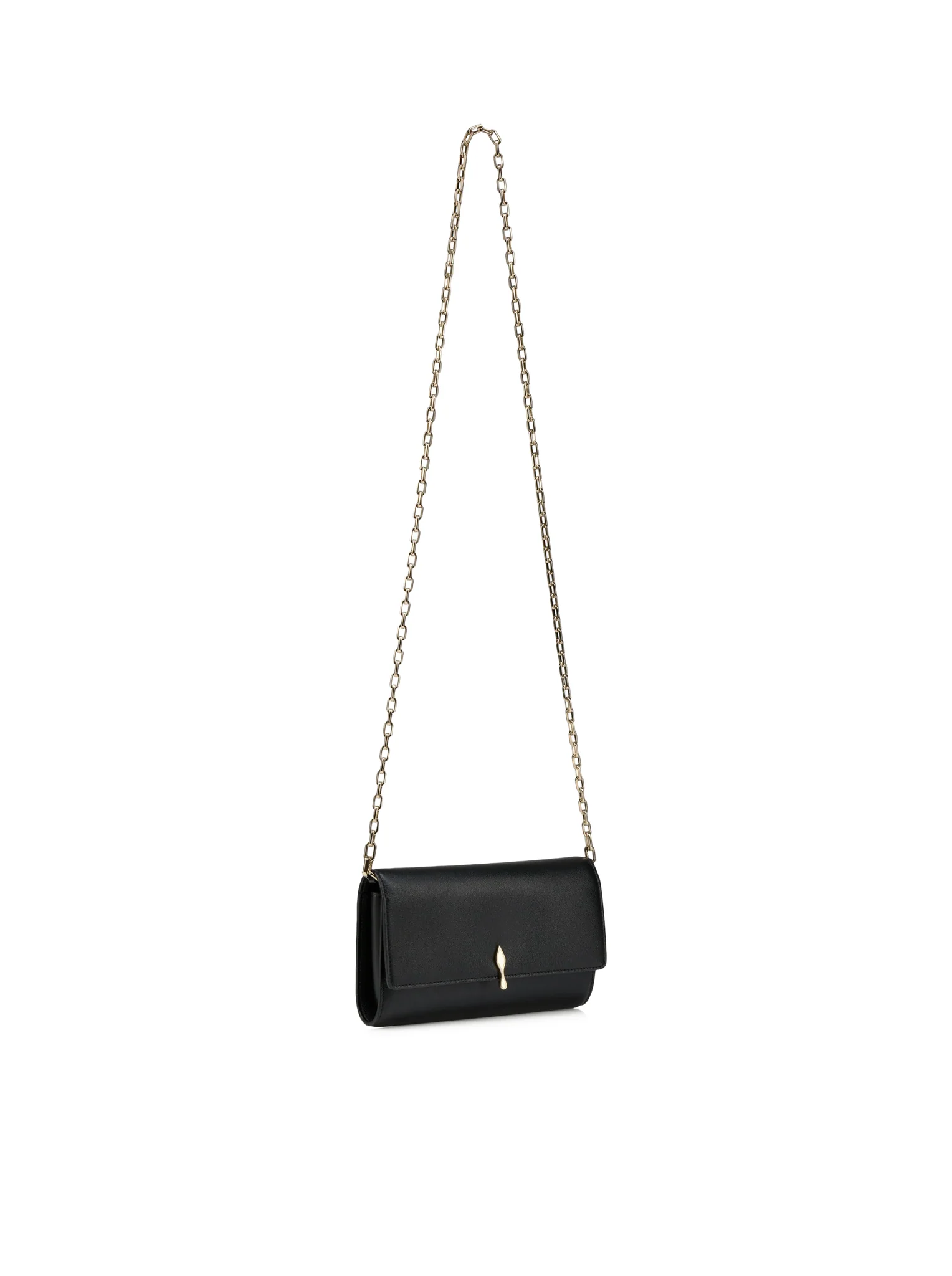 BETTINA WALLET ON CHAIN IN BLACK NAPPA LEATHER - Image 4