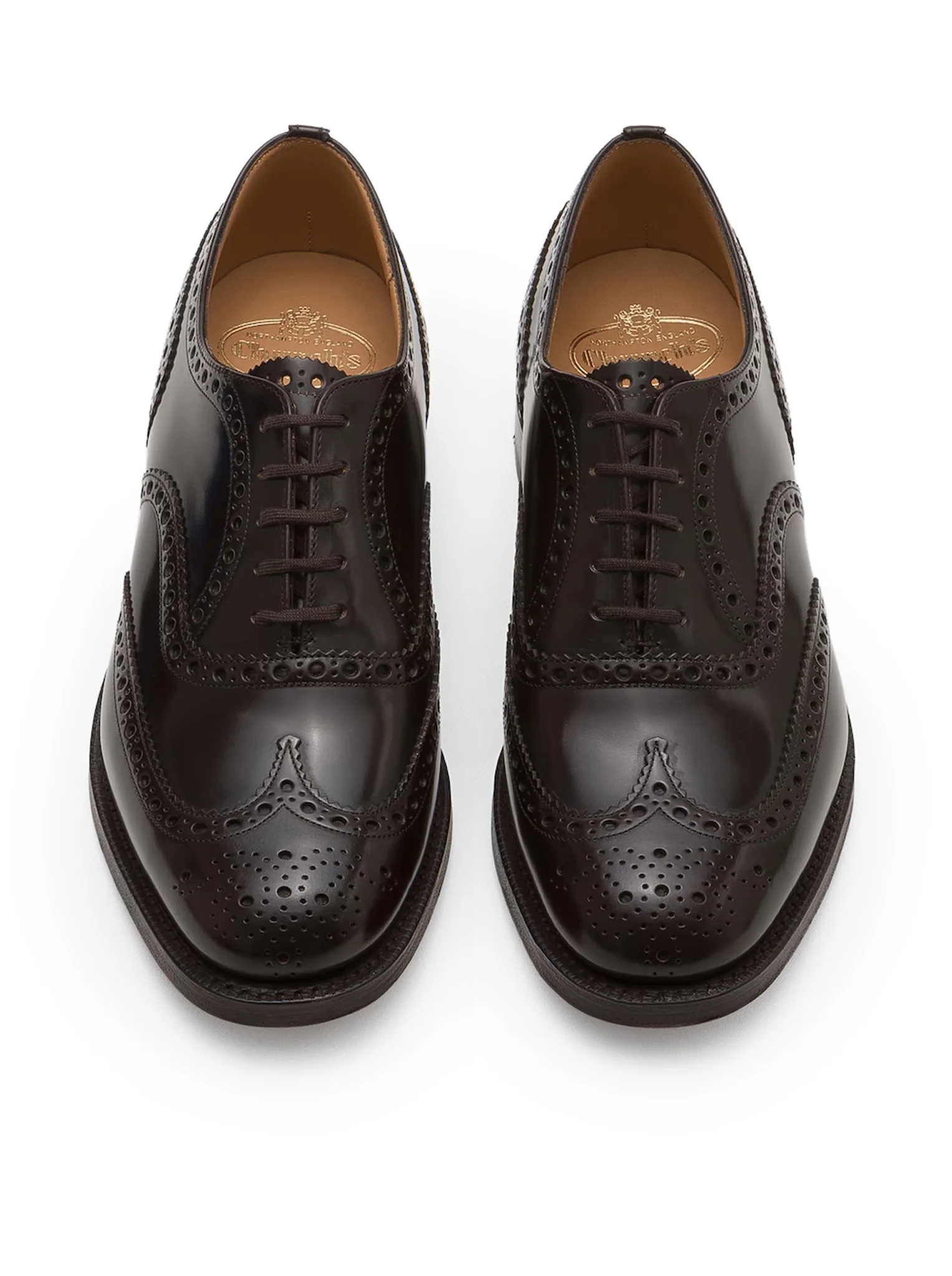 OXFORD BROGUE BURWOOD IN BRUSHED CALFSKIN - Image 4