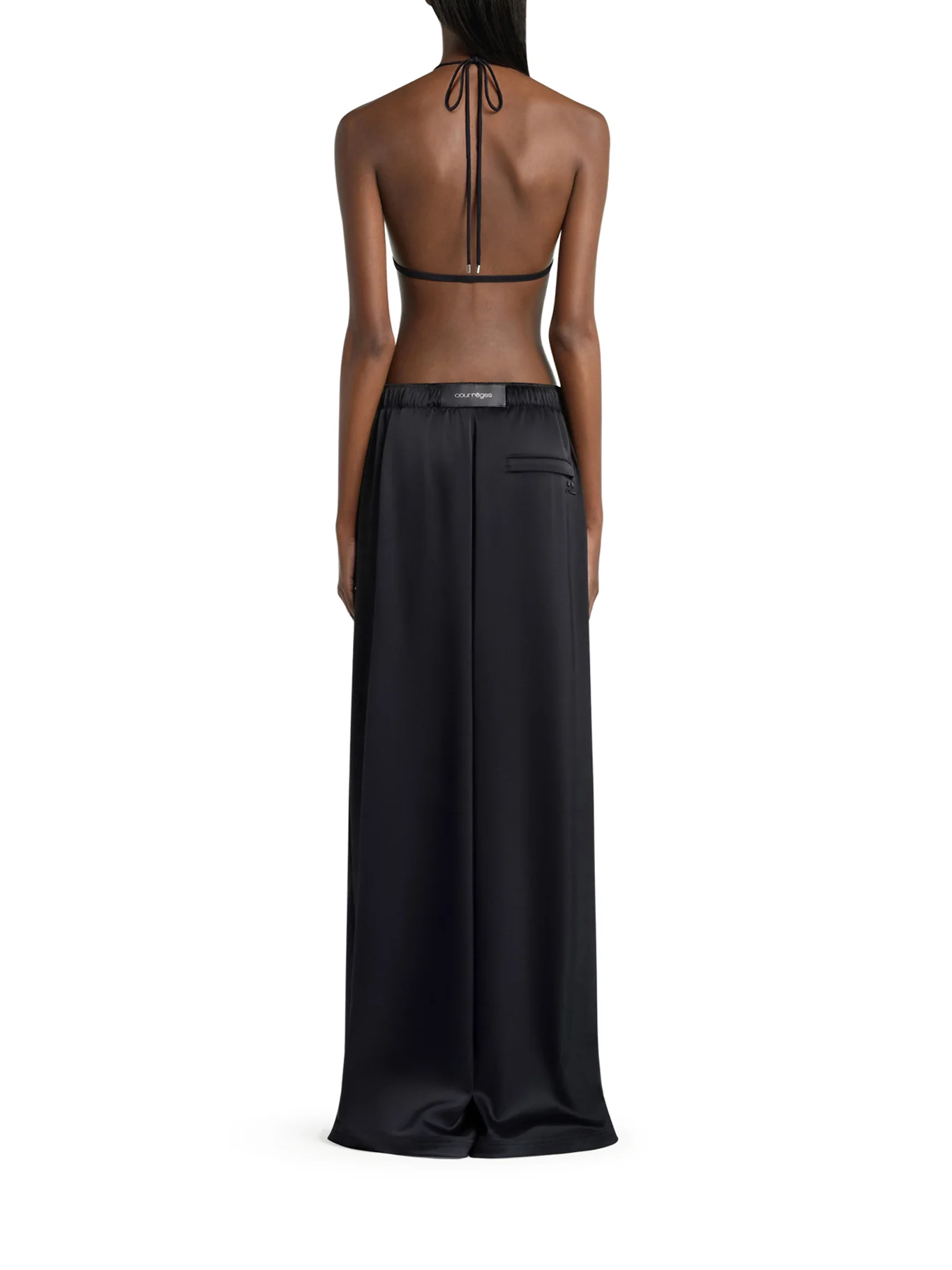 SATIN WIDE TRAIN PANTS - Image 3