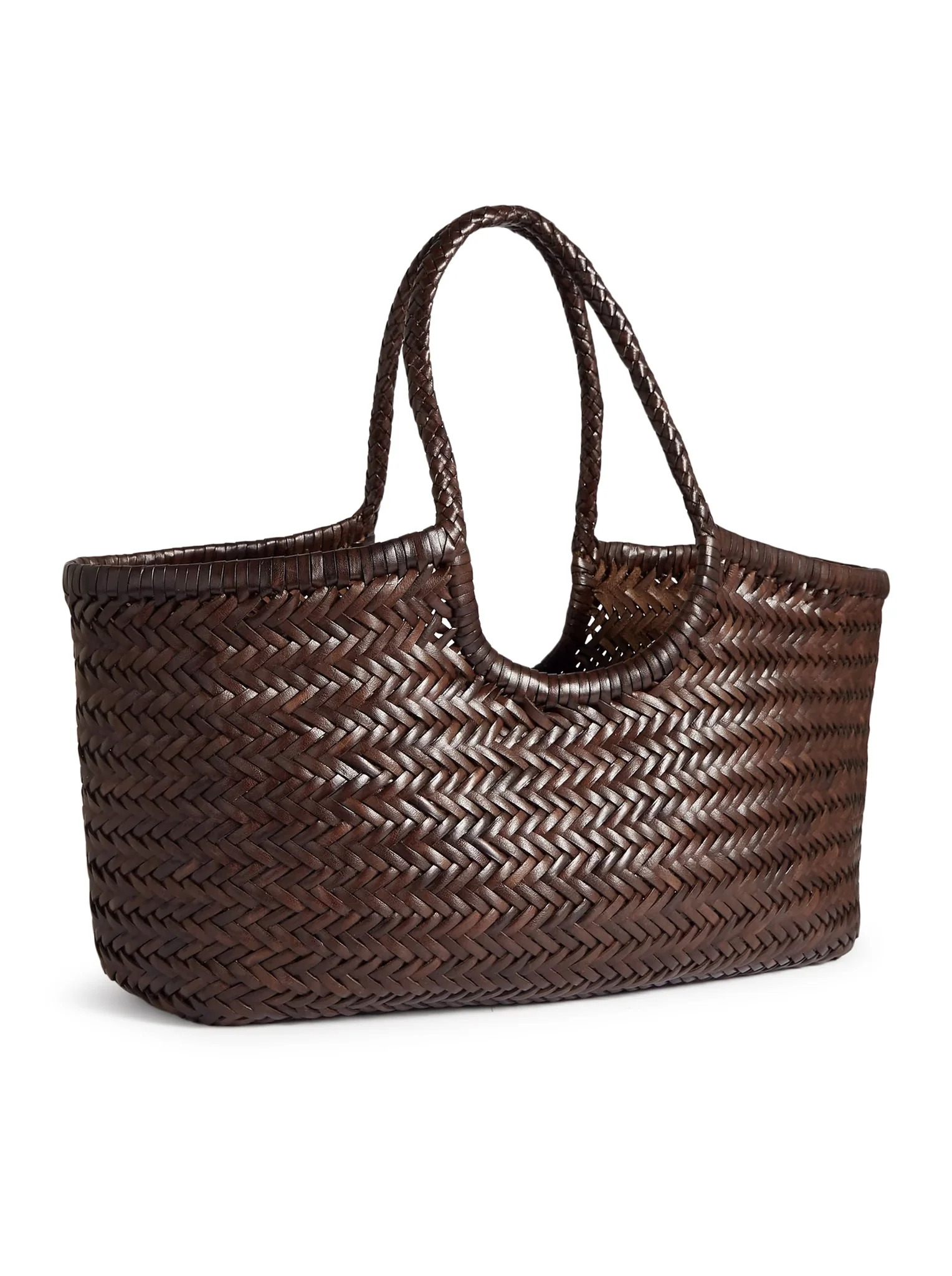 NANTUCKET BIG TOTE BAG IN WOVEN LEATHER - Image 2