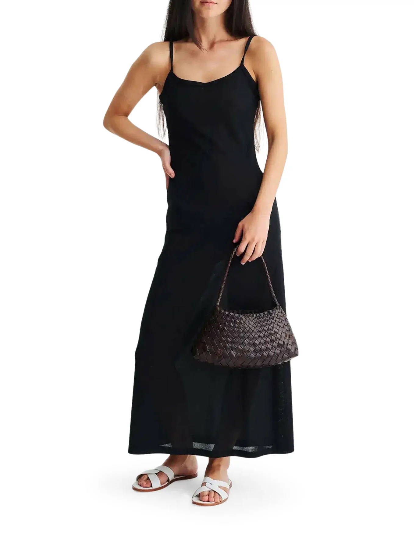 ROSANNA MINI BAG IN DARK BROWN WOVEN LEATHER - Image 2