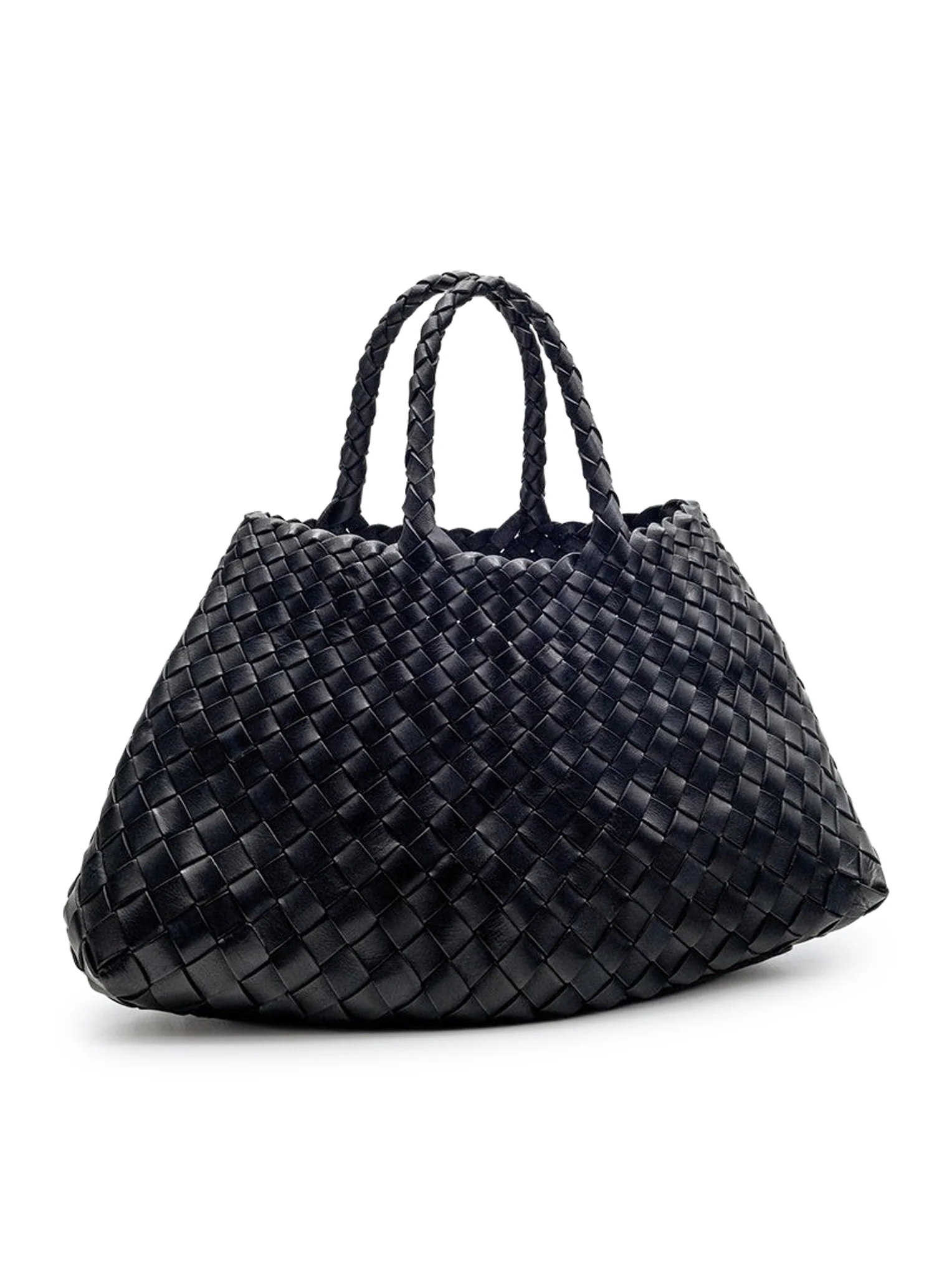 SANTA CROCE SMALL BLACK LEATHER BAG - Image 3