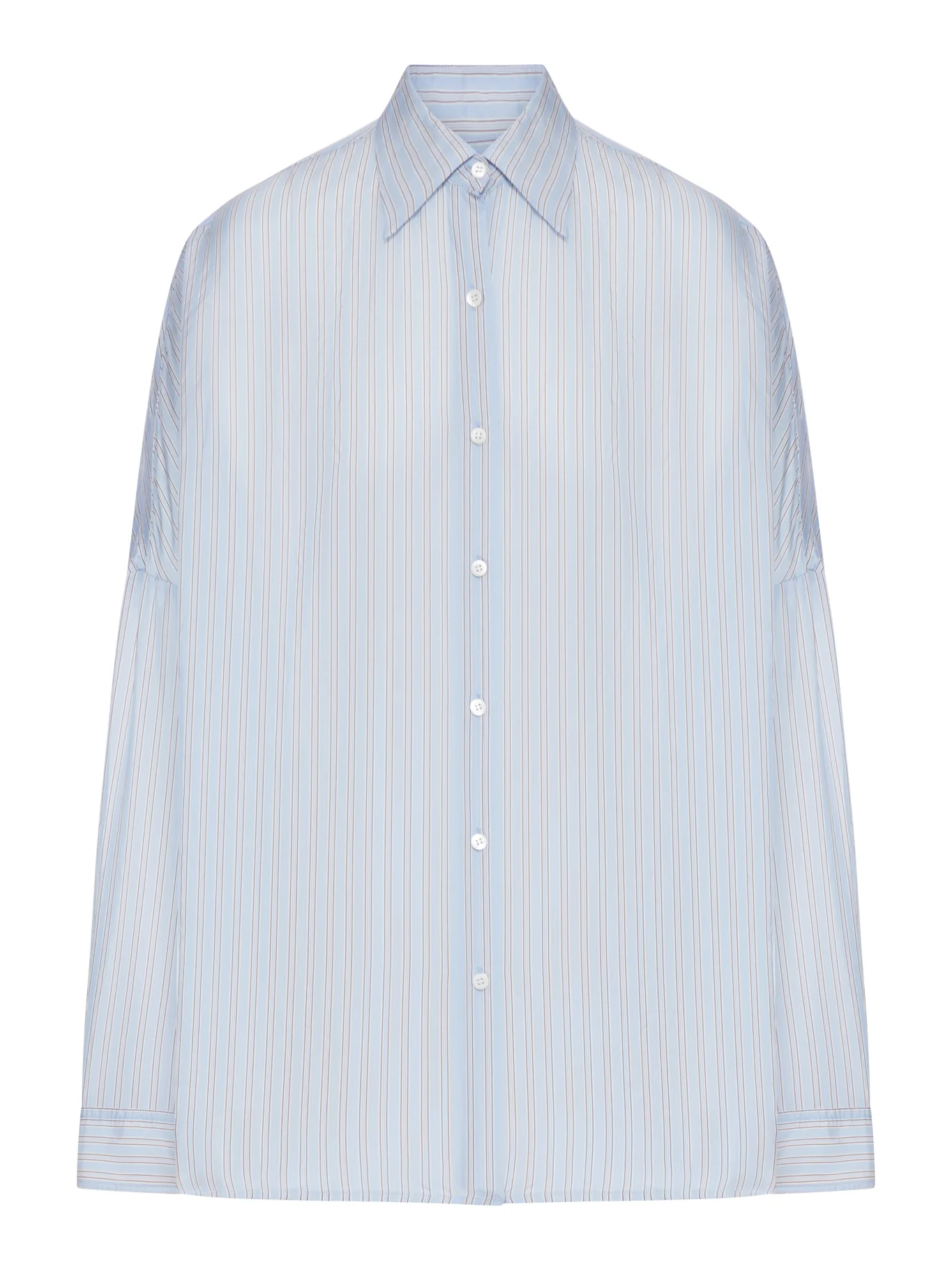 OVERSIZED STRIPED CUPRO SHIRT