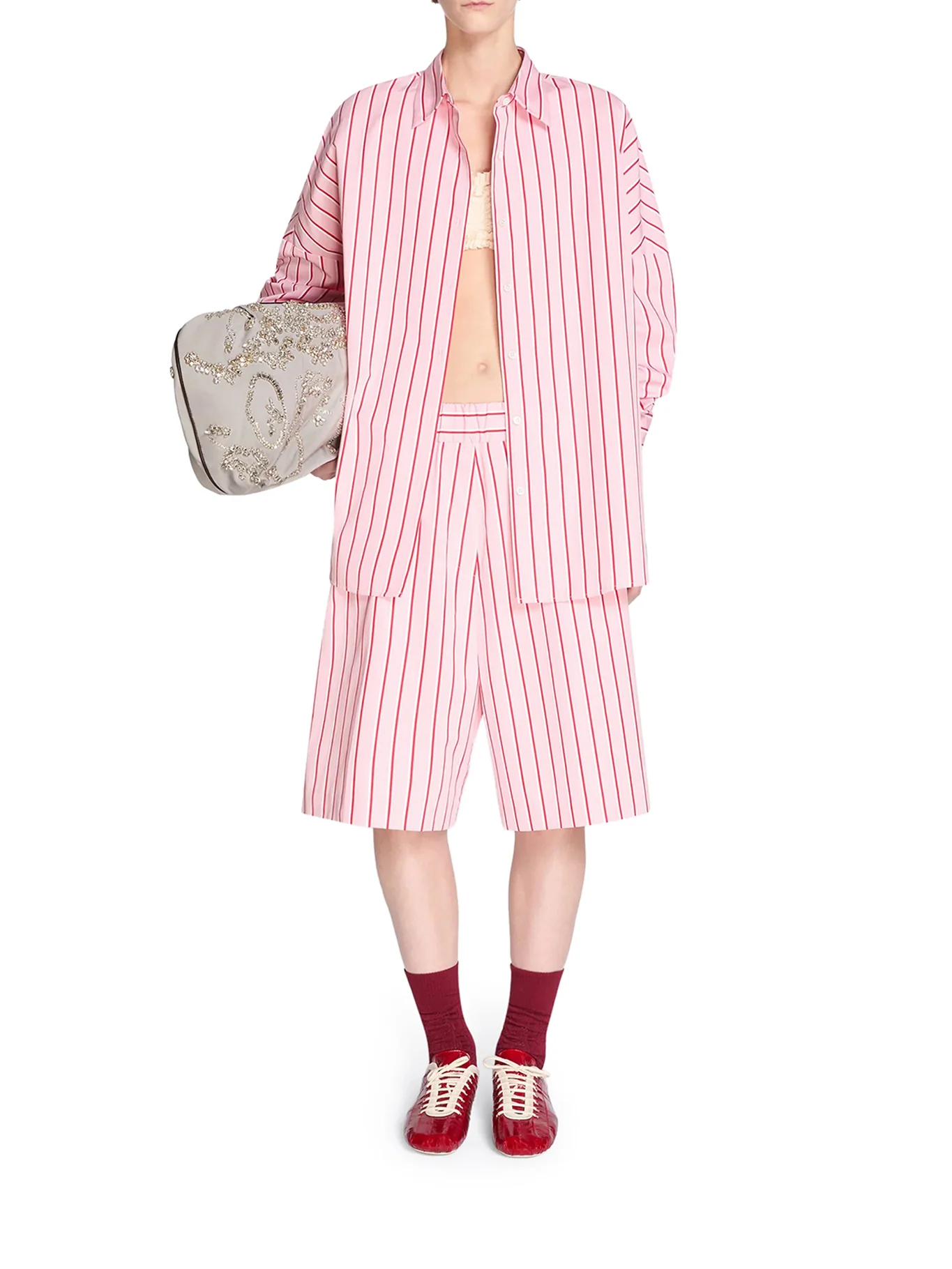 STRIPED COTTON SHIRT - Image 2
