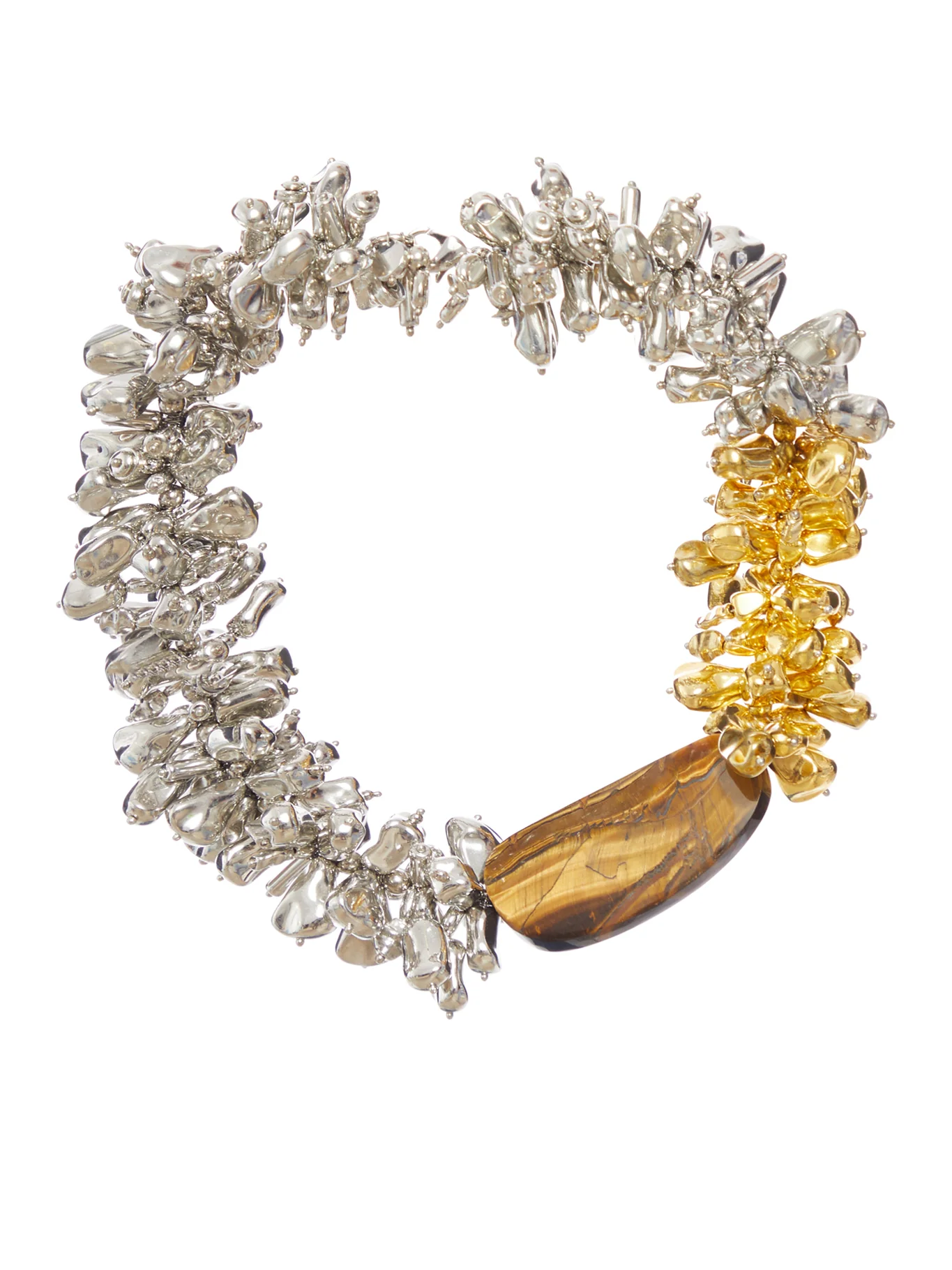 TWO-TONE EMBROIDERED NECKLACE - Image 2