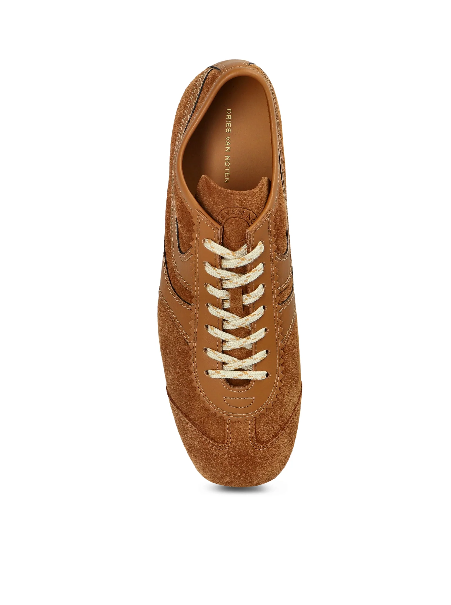 TWO-TONE LEATHER AND SUEDE SNEAKERS - Image 4