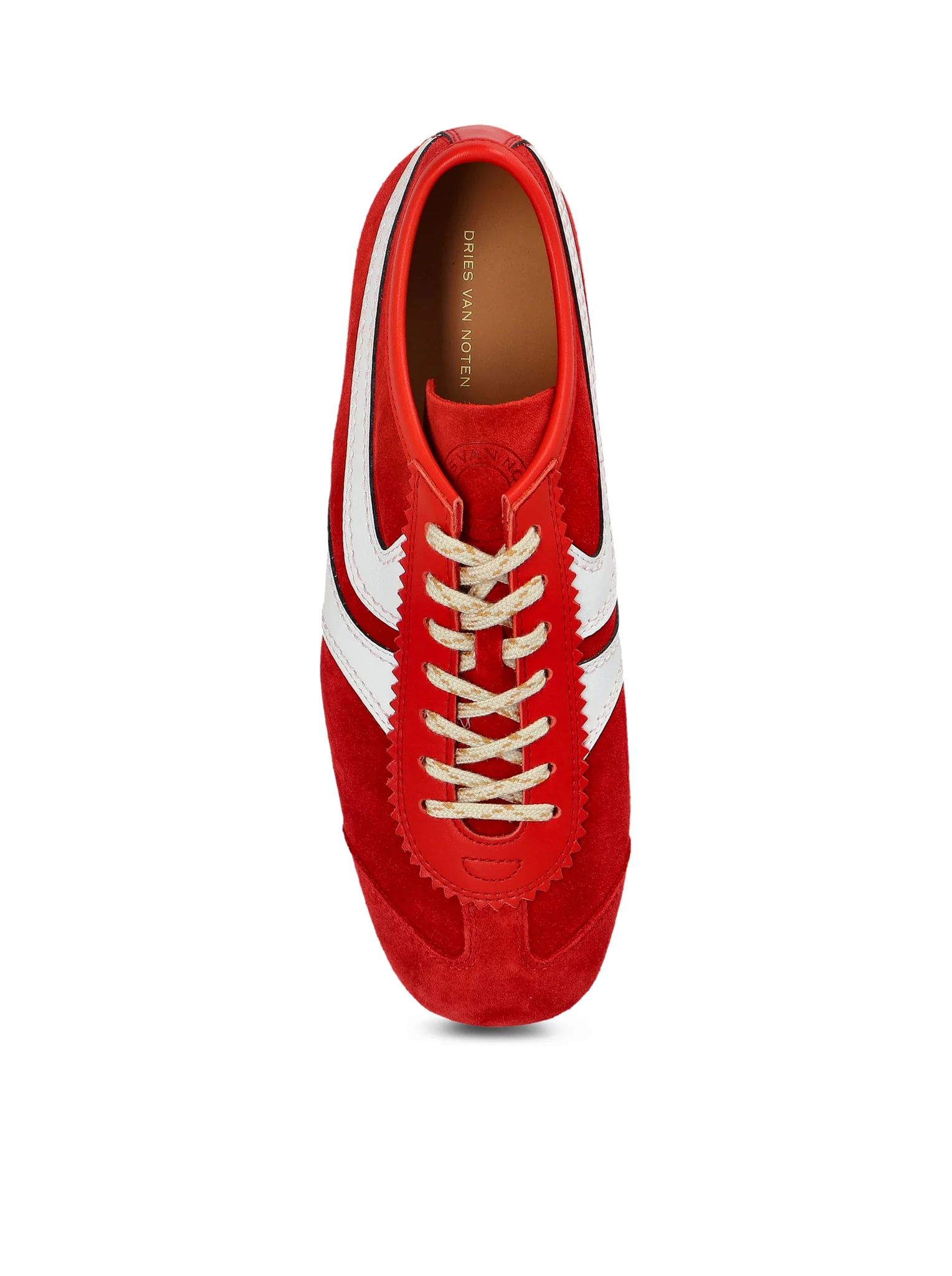 TWO-TONE LEATHER AND SUEDE SNEAKERS - Image 4