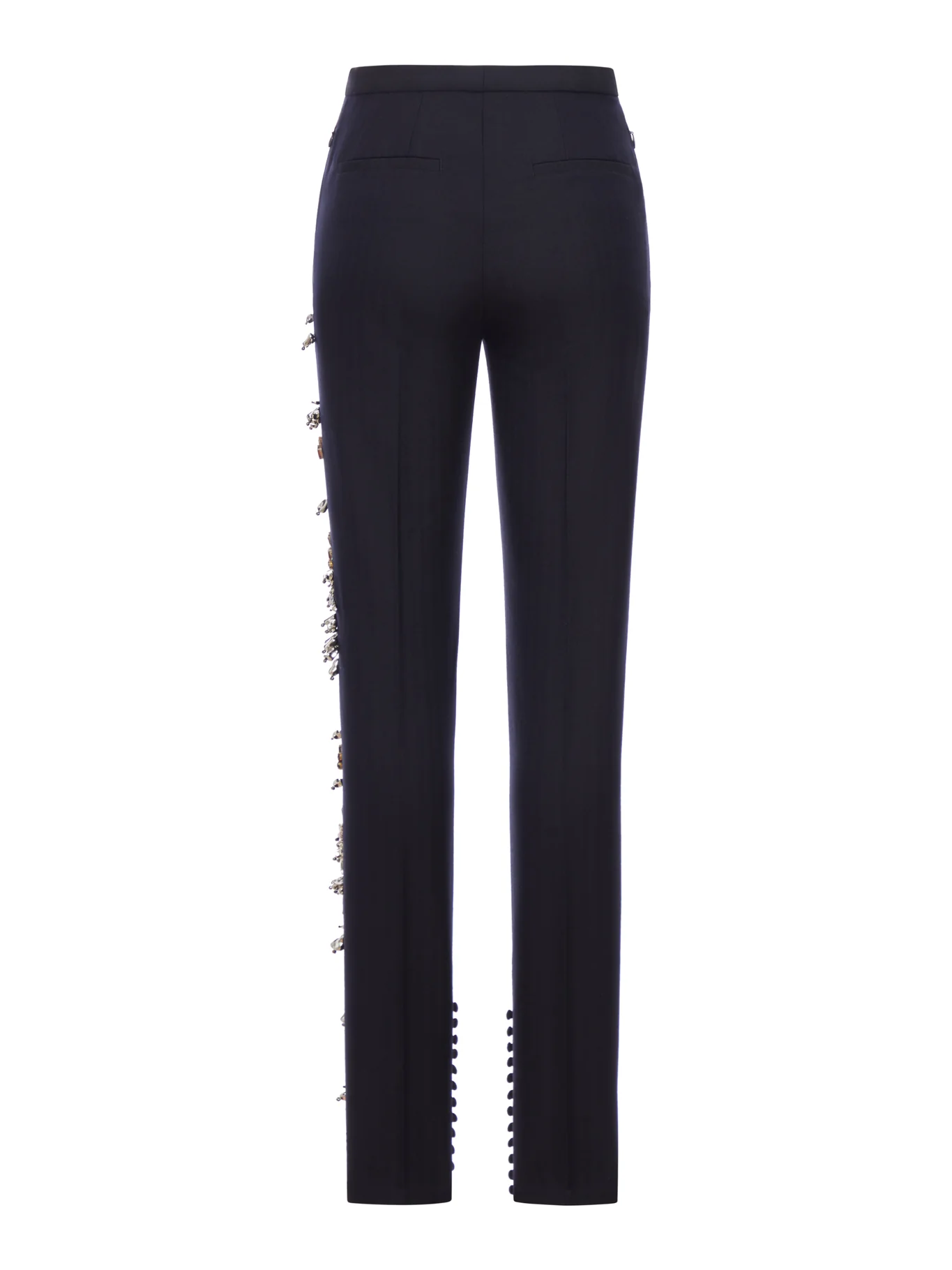 WOOL TROUSERS WITH JEWEL APPLICATIONS - Image 2