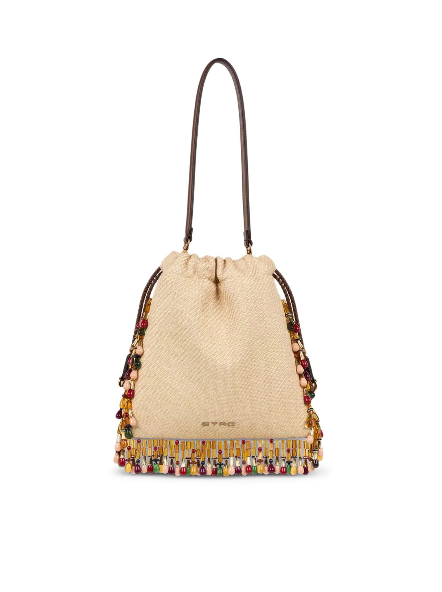 ETRO X TABBY BOOTH SMALL KALISPERA RAFFIA BAG WITH EMBROIDERY AND BEADS - Image 4