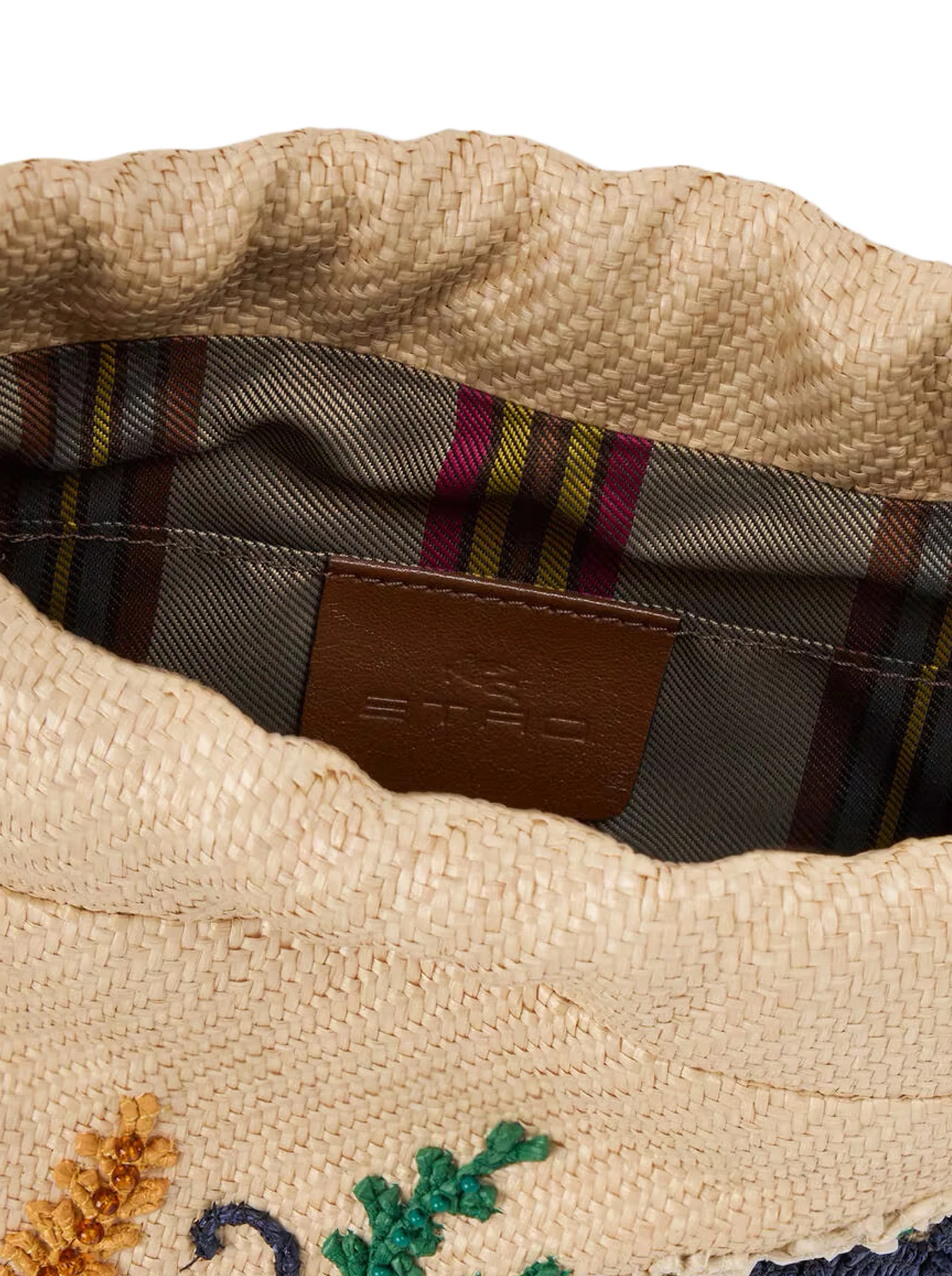 ETRO X TABBY BOOTH SMALL KALISPERA RAFFIA BAG WITH EMBROIDERY AND BEADS - Image 5