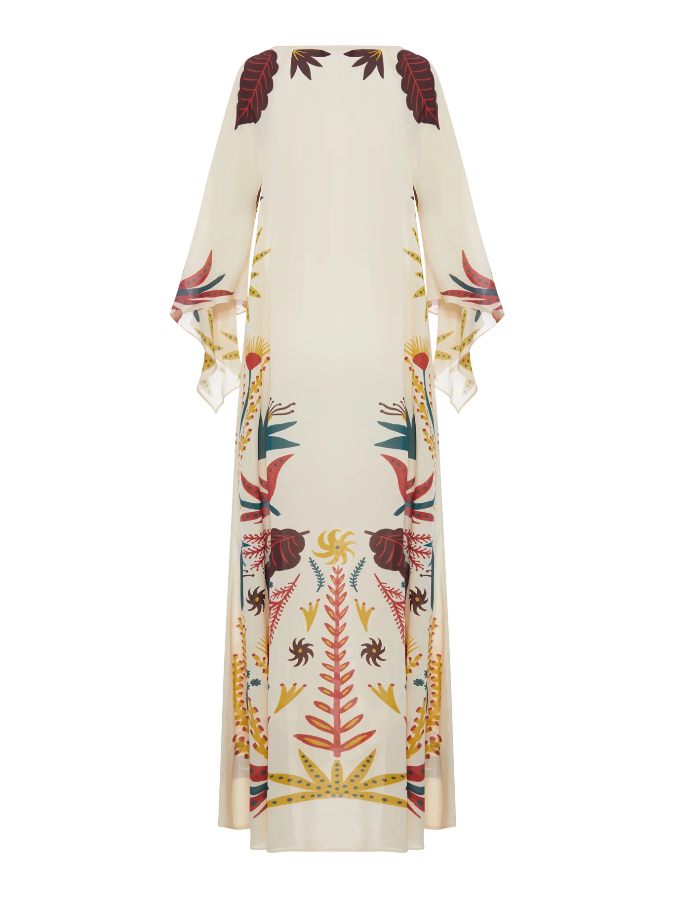 LONG CAFTAN DRESS WITH ARTISTIC PRINT - Image 2