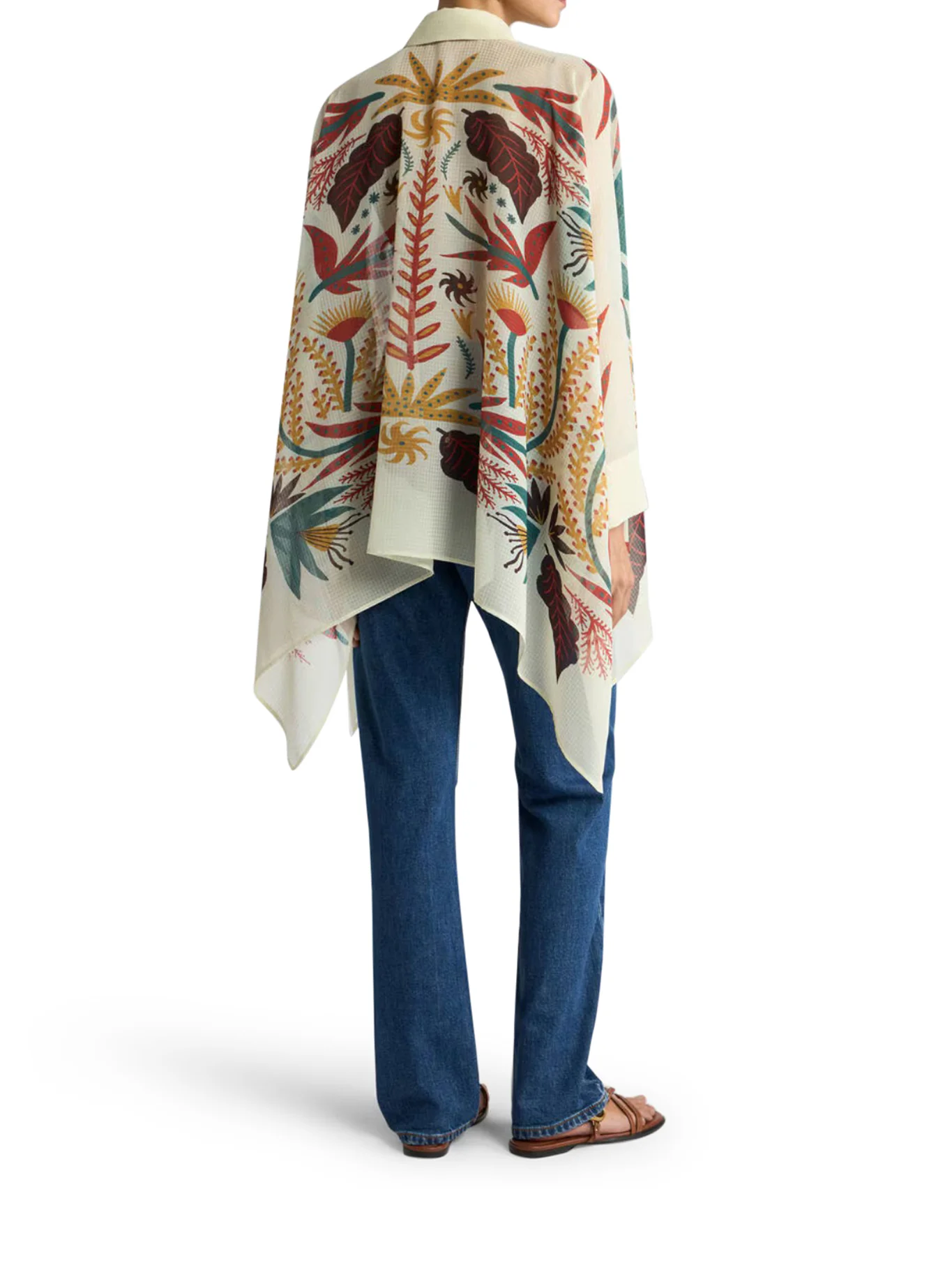 SHIRT WITH HANDKERCHIEF HEM AND PLACED PRINT - Image 3