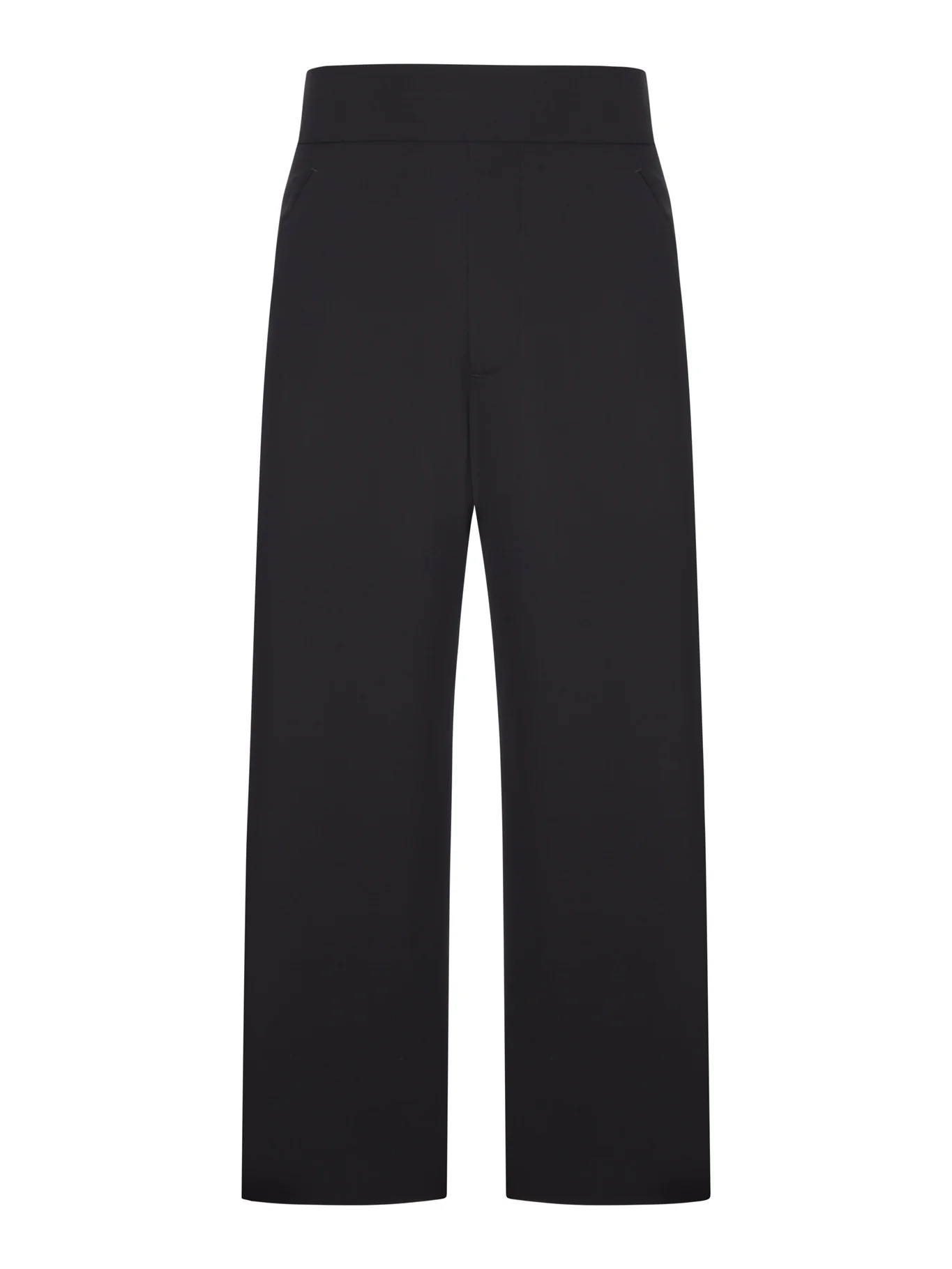 CASUAL WOOL POPLIN TROUSERS