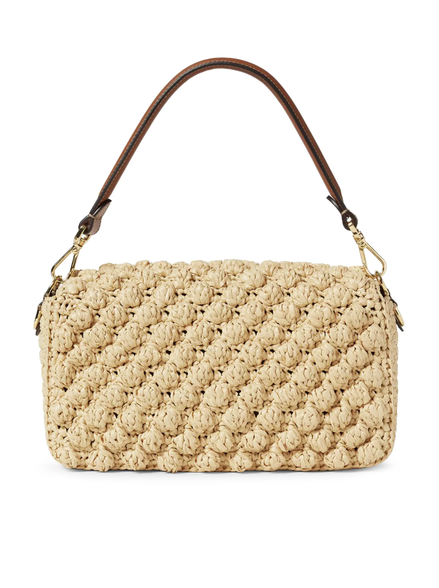 BAGUETTE BAG IN RAFFIA WITH A HAZELNUT STITCH - Image 5