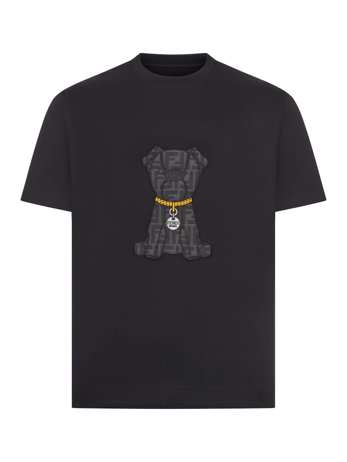 BLACK COTTON T-SHIRT
