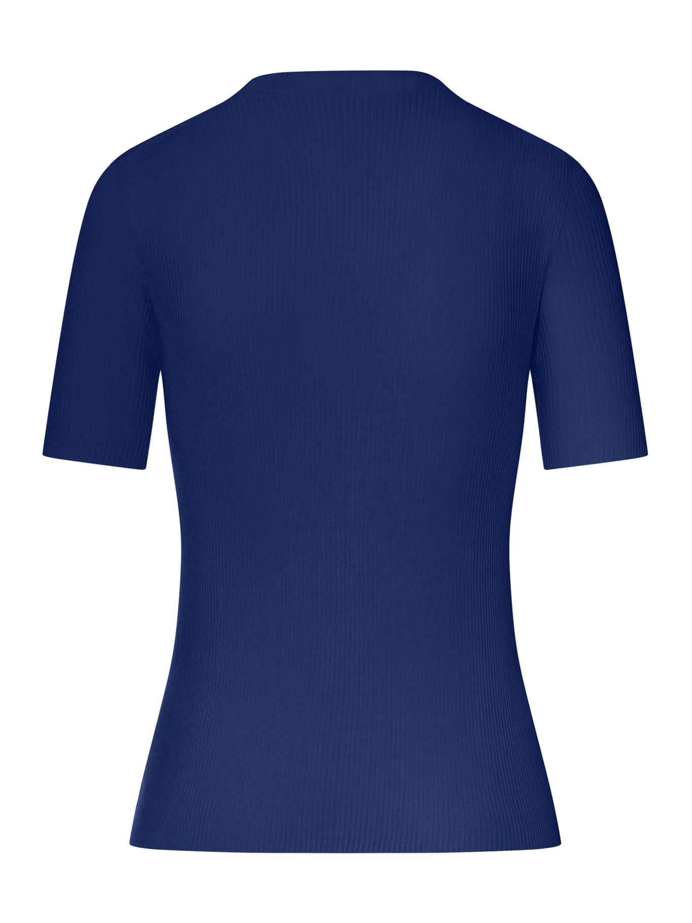 BLUE COTTON SWEATER WITH FRONT LOGO - Image 2