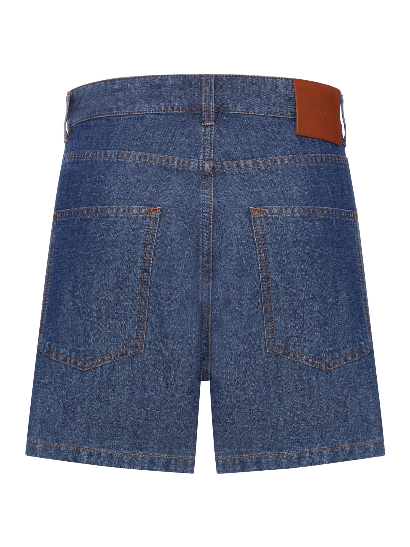CHAMBRAY DENIM SHORTS - Image 2