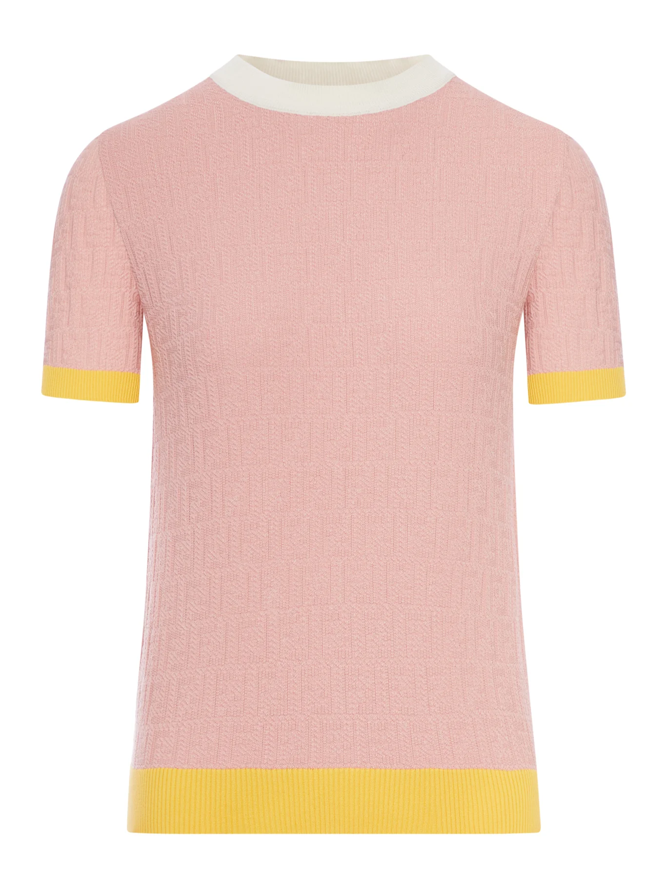 CREW NECK COTTON AND SILK SWEATER