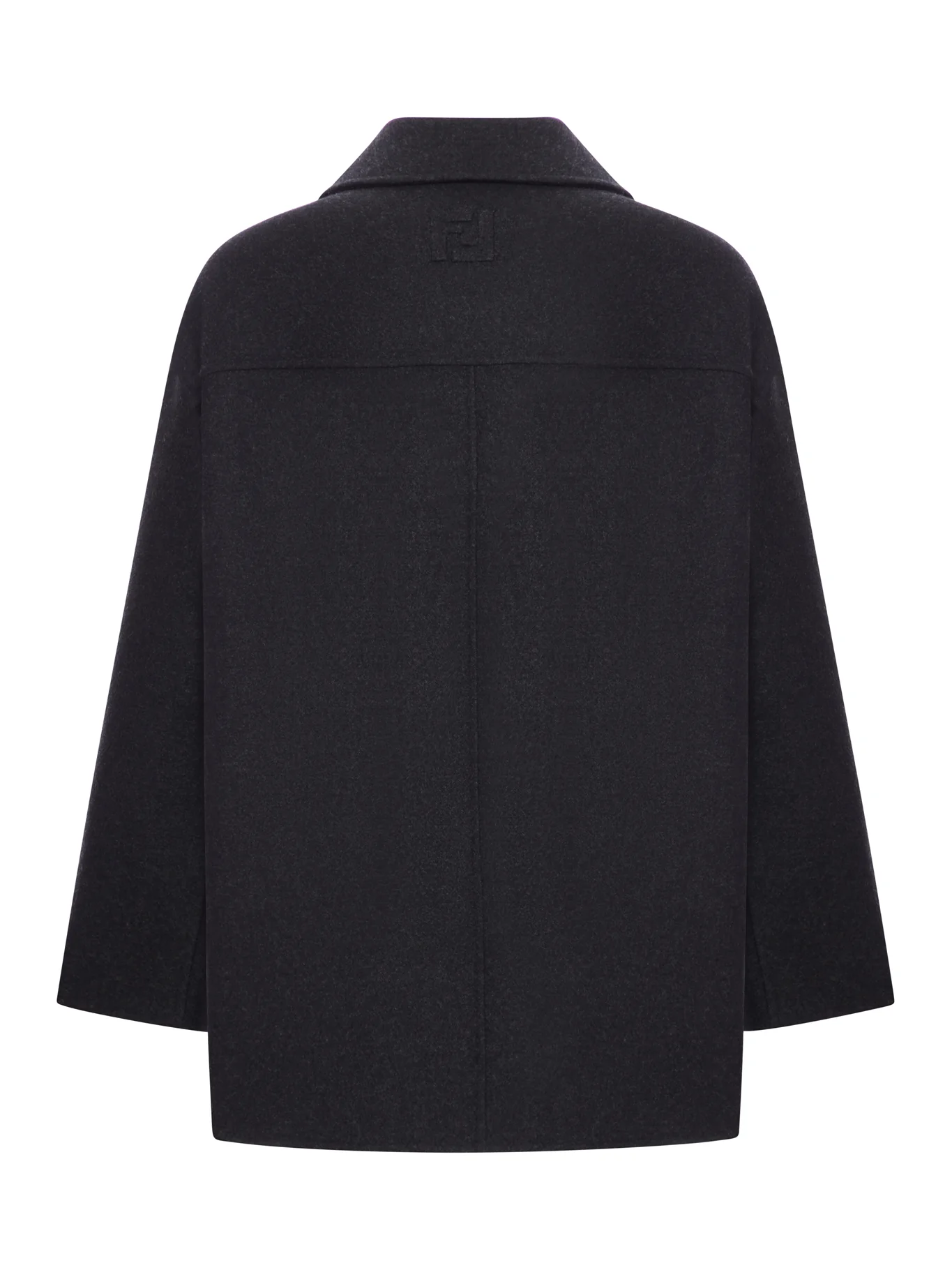 DOUBLE-BREASTED WOOL CABAN COAT - Image 2