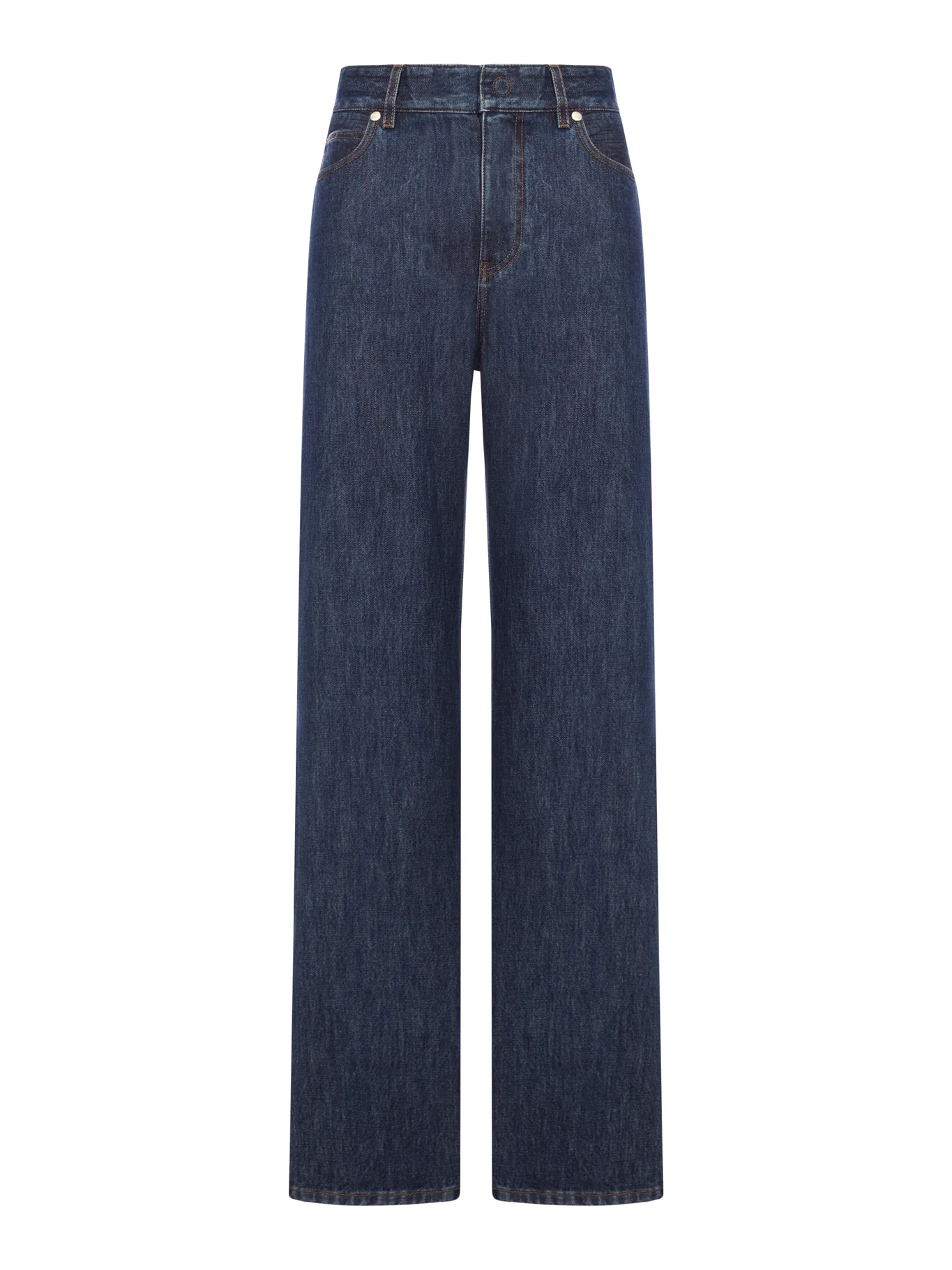 LONG DARK BLUE DENIM JEANS