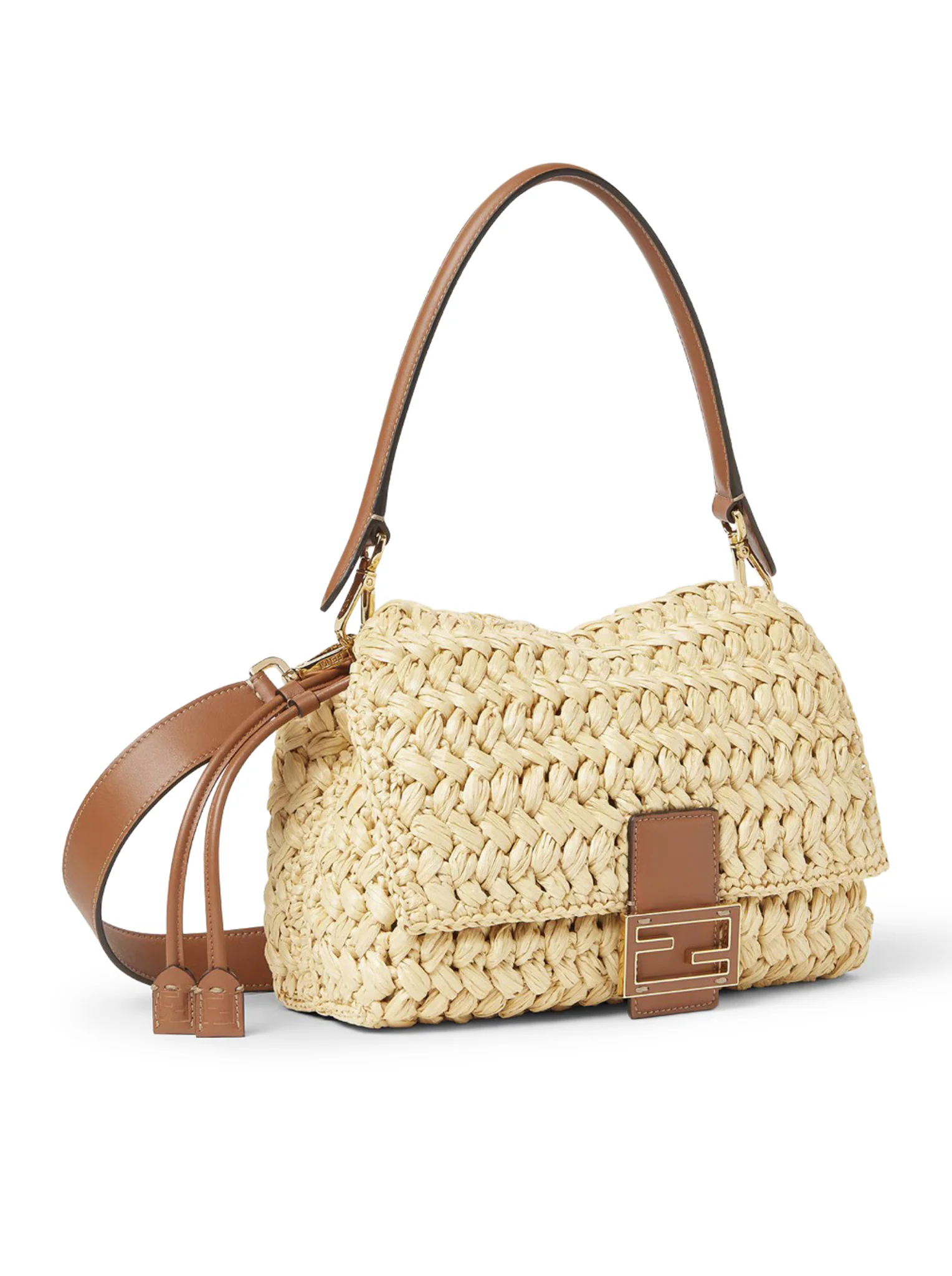 MEDIUM MAMMA BAGUETTE BAG IN WOVEN RAFFIA - Image 4