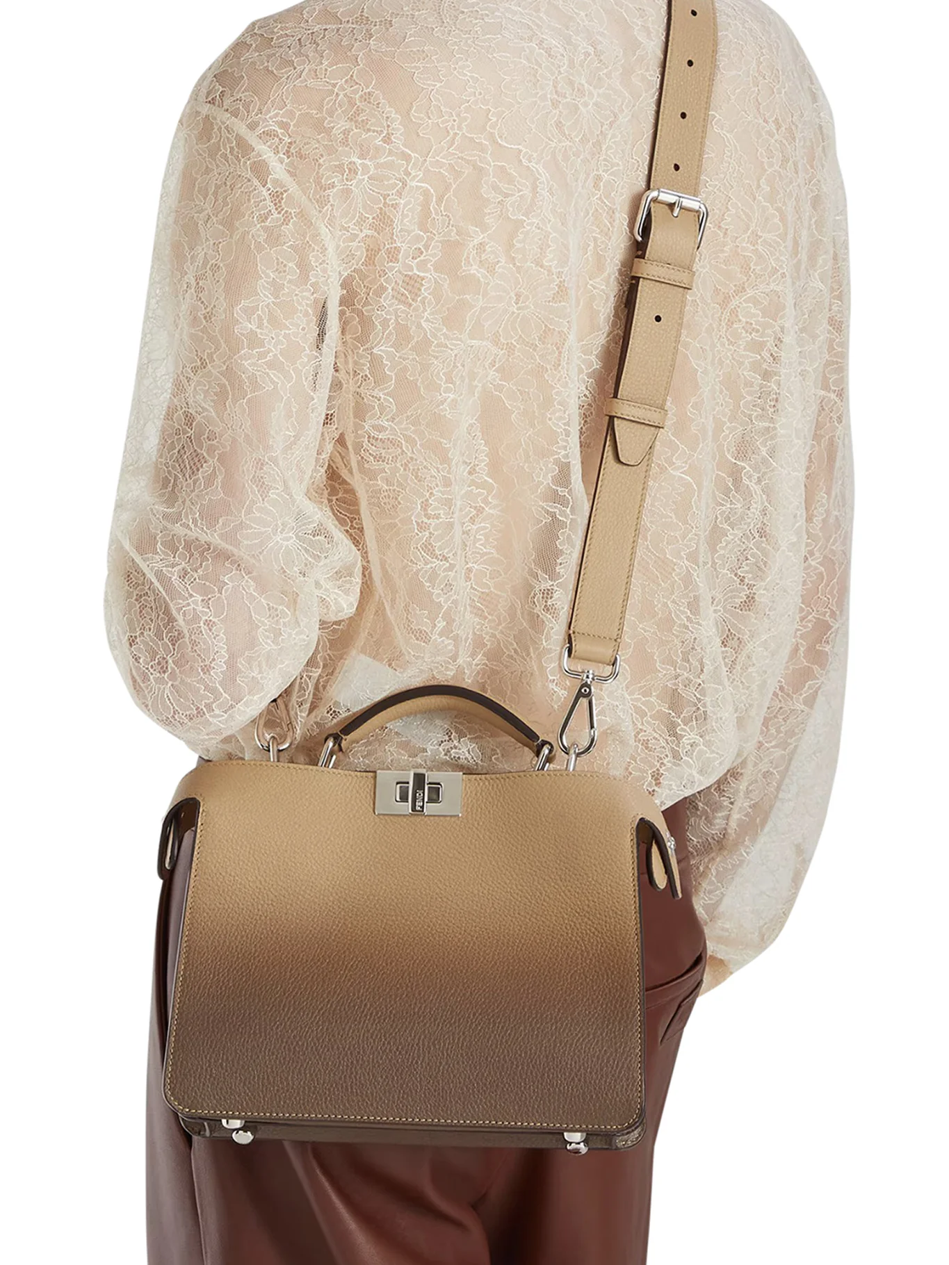 PEEKABOO ISEEU SMALL LEATHER BAG - Image 3
