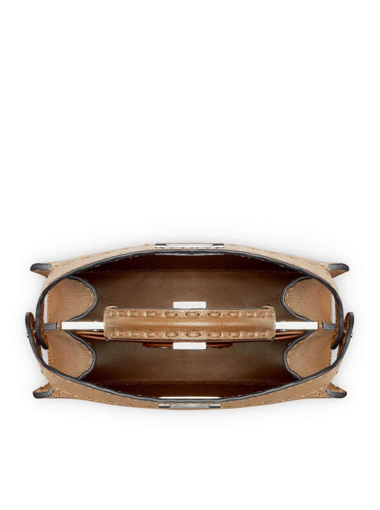 PEEKABOO ISEEU SMALL SADDLERY BAG CAPPUCCINO COLOR - Image 5