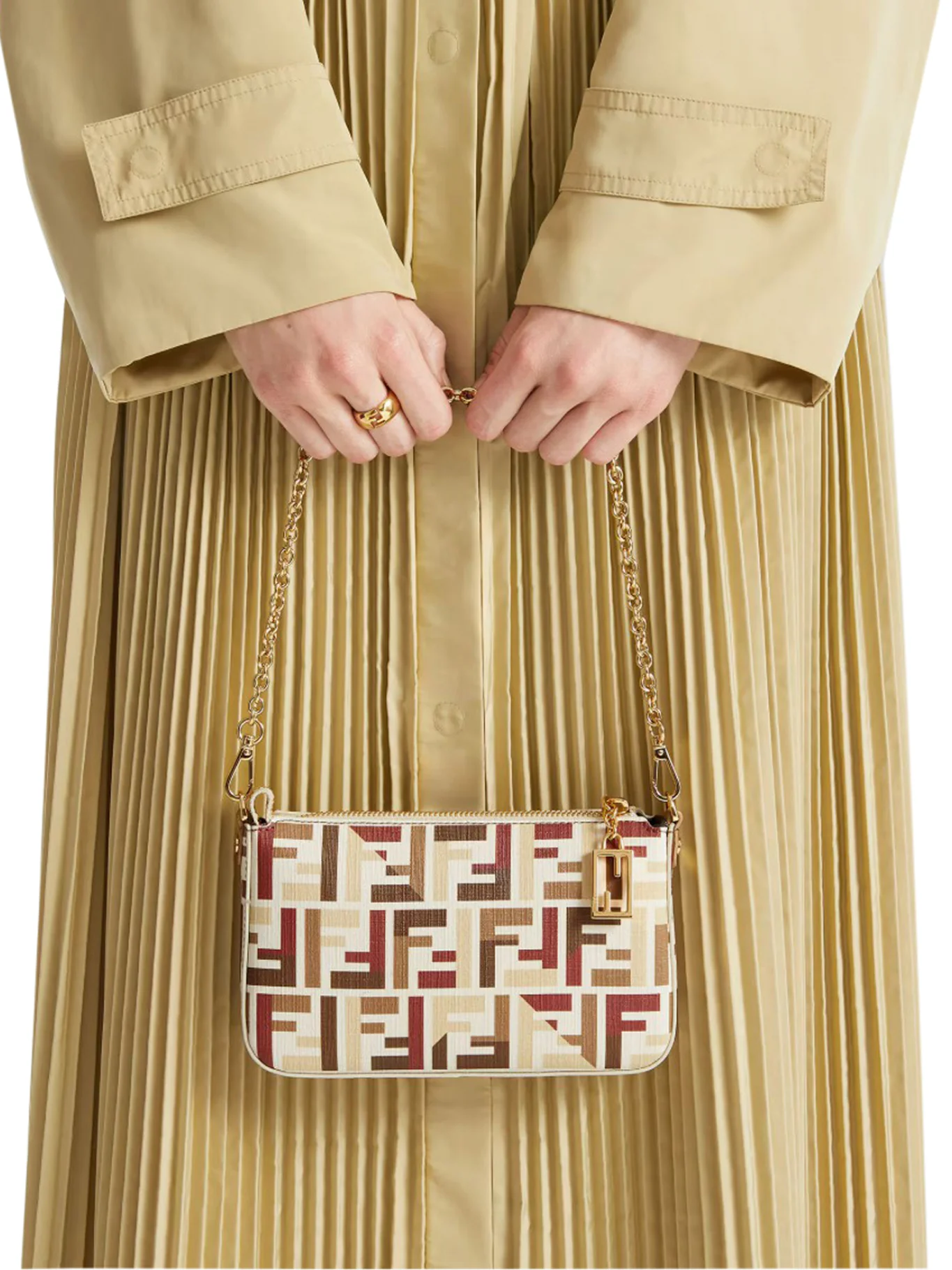 POUCH WITH FABRIC CHAIN - Image 2