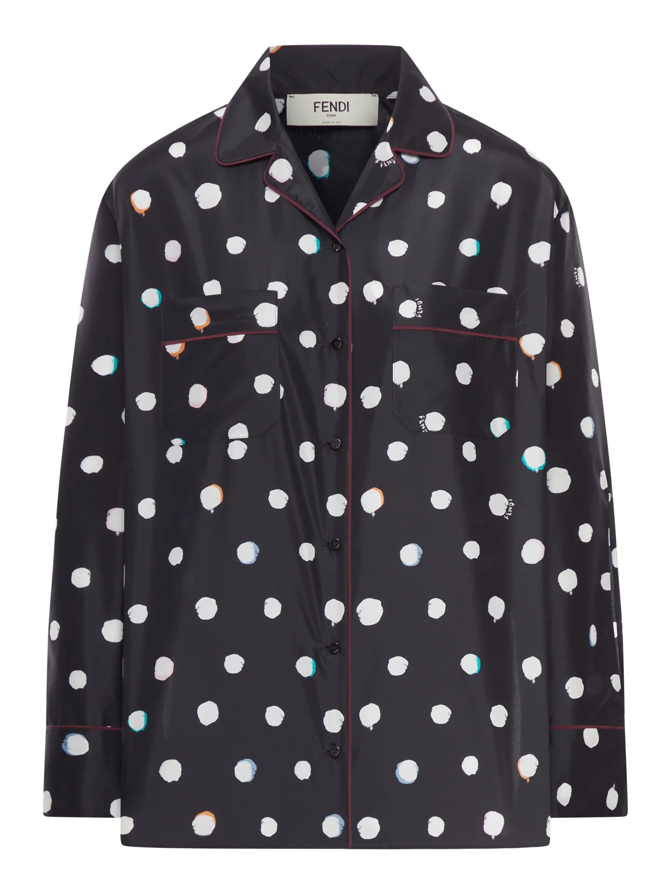 PRINTED TAFFETA SHIRT