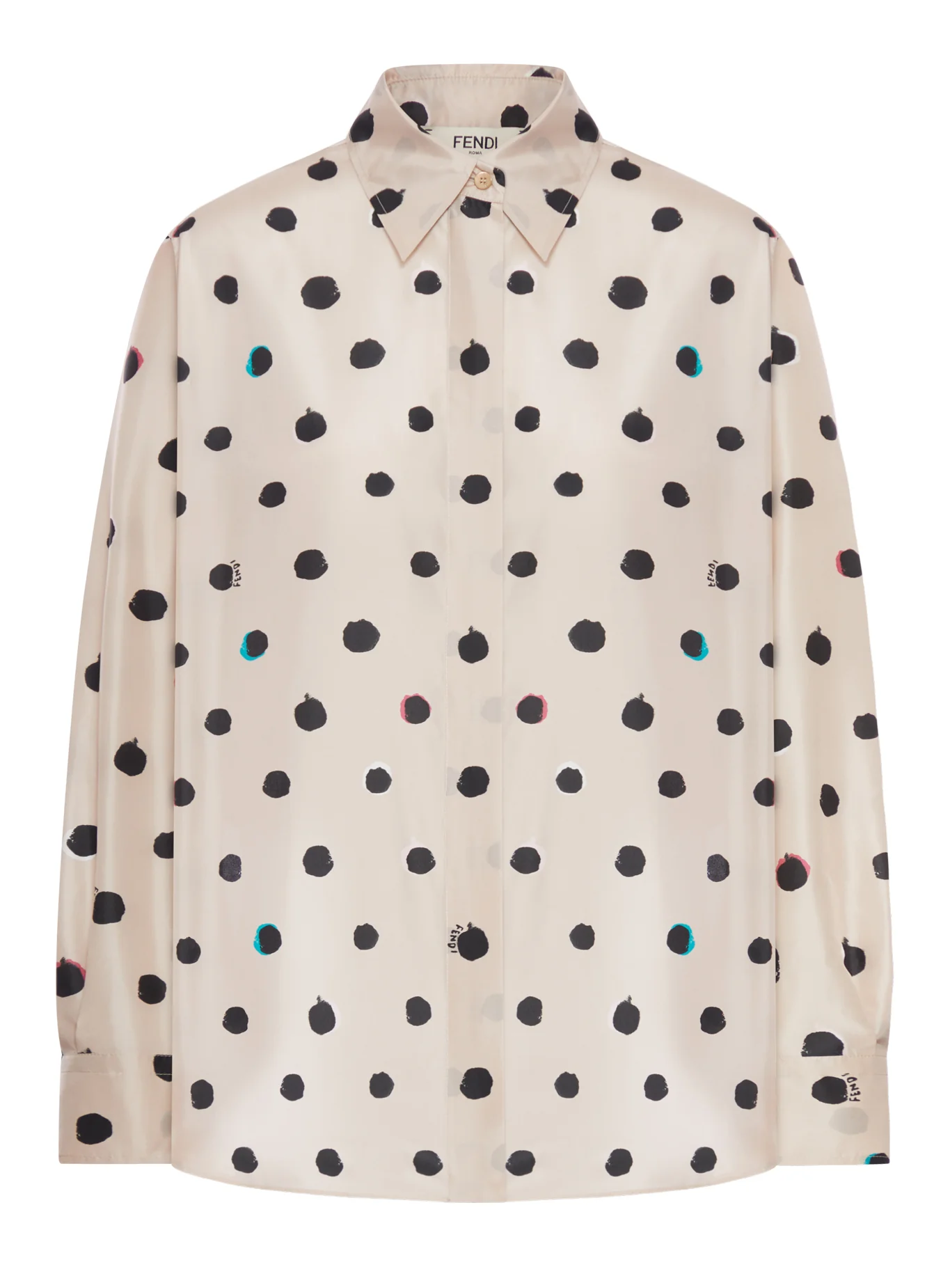 PRINTED TAFFETA SHIRT
