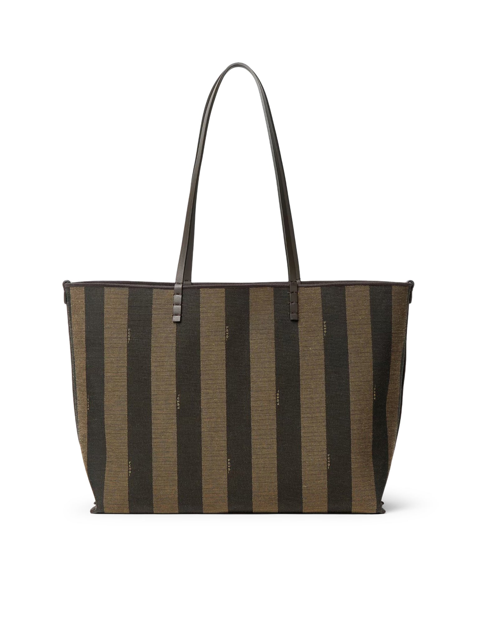 ROLL MEDIUM SHOPPER IN FF JACQUARD AND PEQUIN STRIPED FABRIC - Image 4