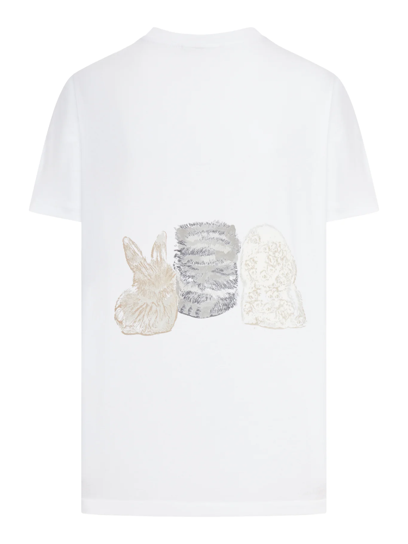 BASIC T-SHIRT IN COTTON JERSEY WITH ANIMAL GRAPHICS - Image 2