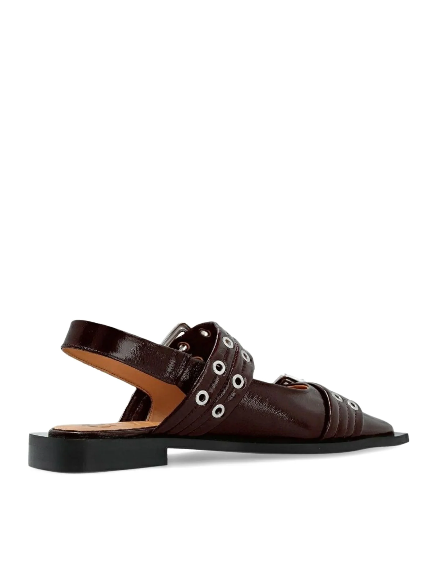 BURGUNDY BALLET FLAT WITH BUCKLE - Image 3