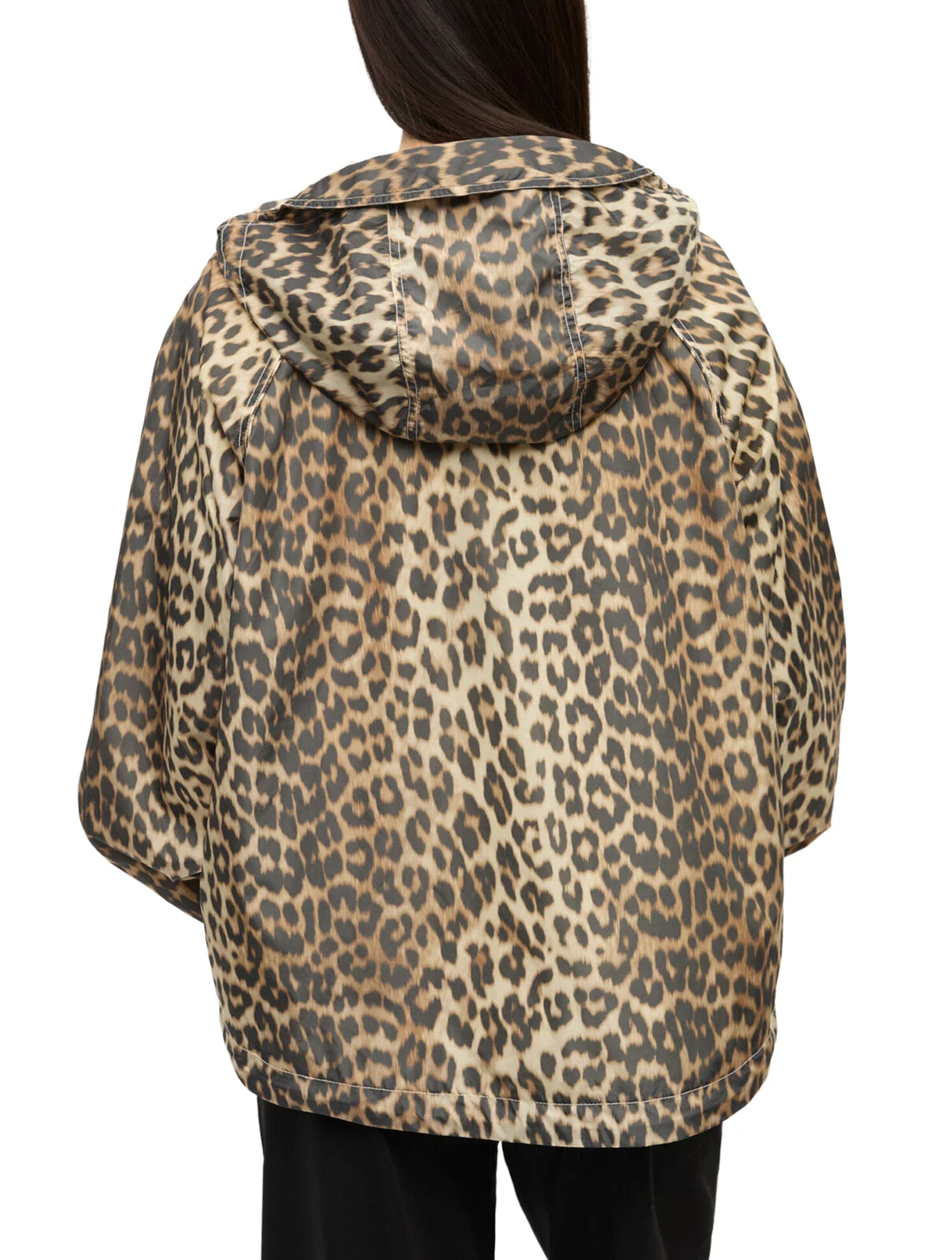 NYLON JACKET WITH LEOPARD PRINT - Image 4