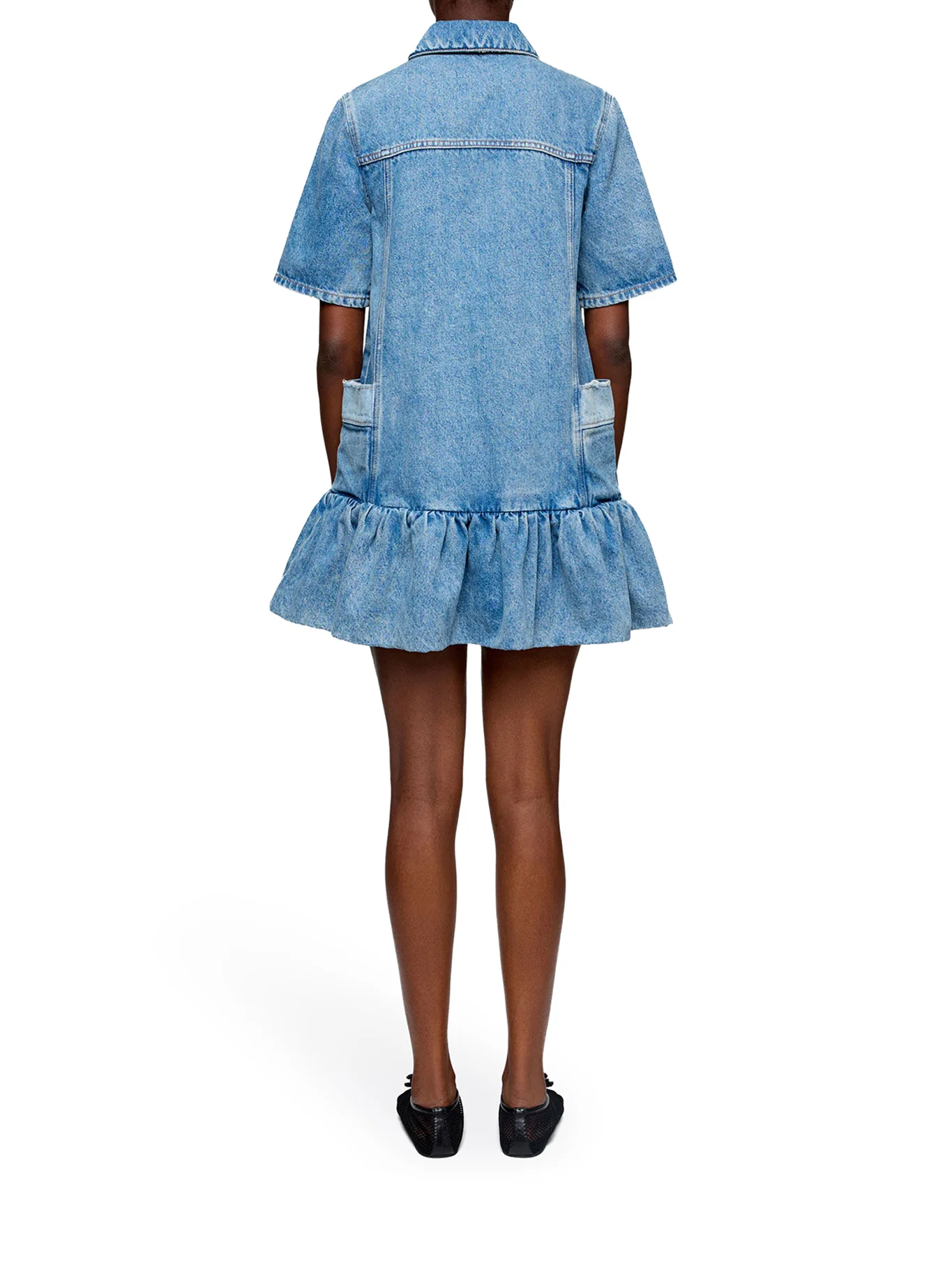 PATCHWORK DENIM DRESS - Image 4