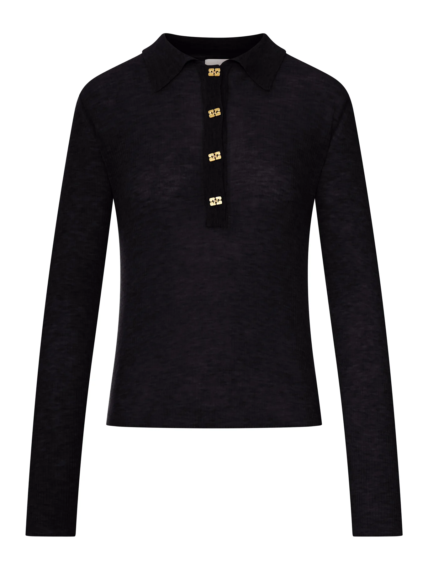 SEMI-TRANSPARENT WOOL POLO
