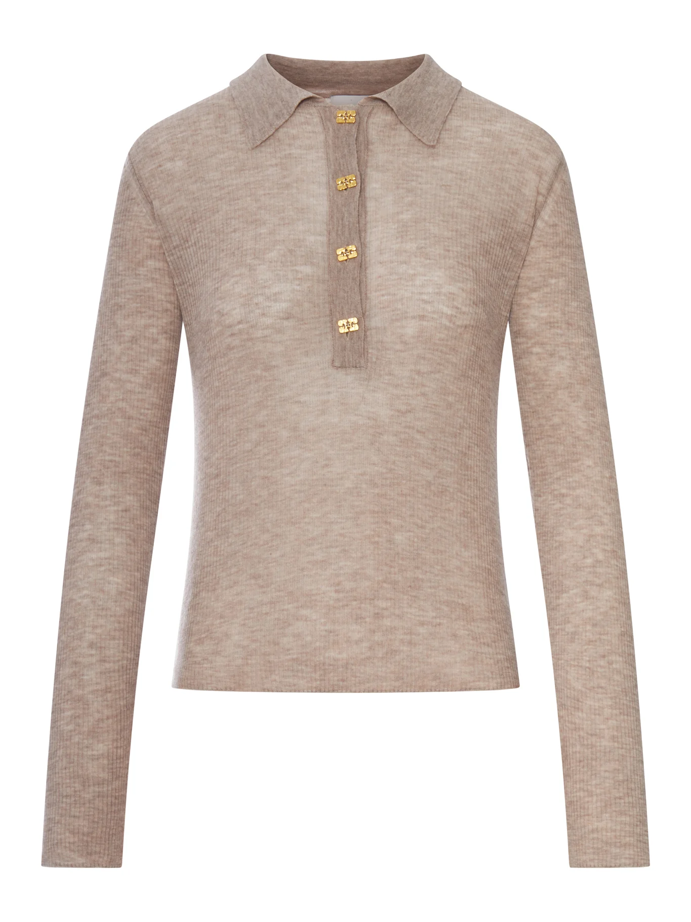 SEMI-TRANSPARENT WOOL POLO