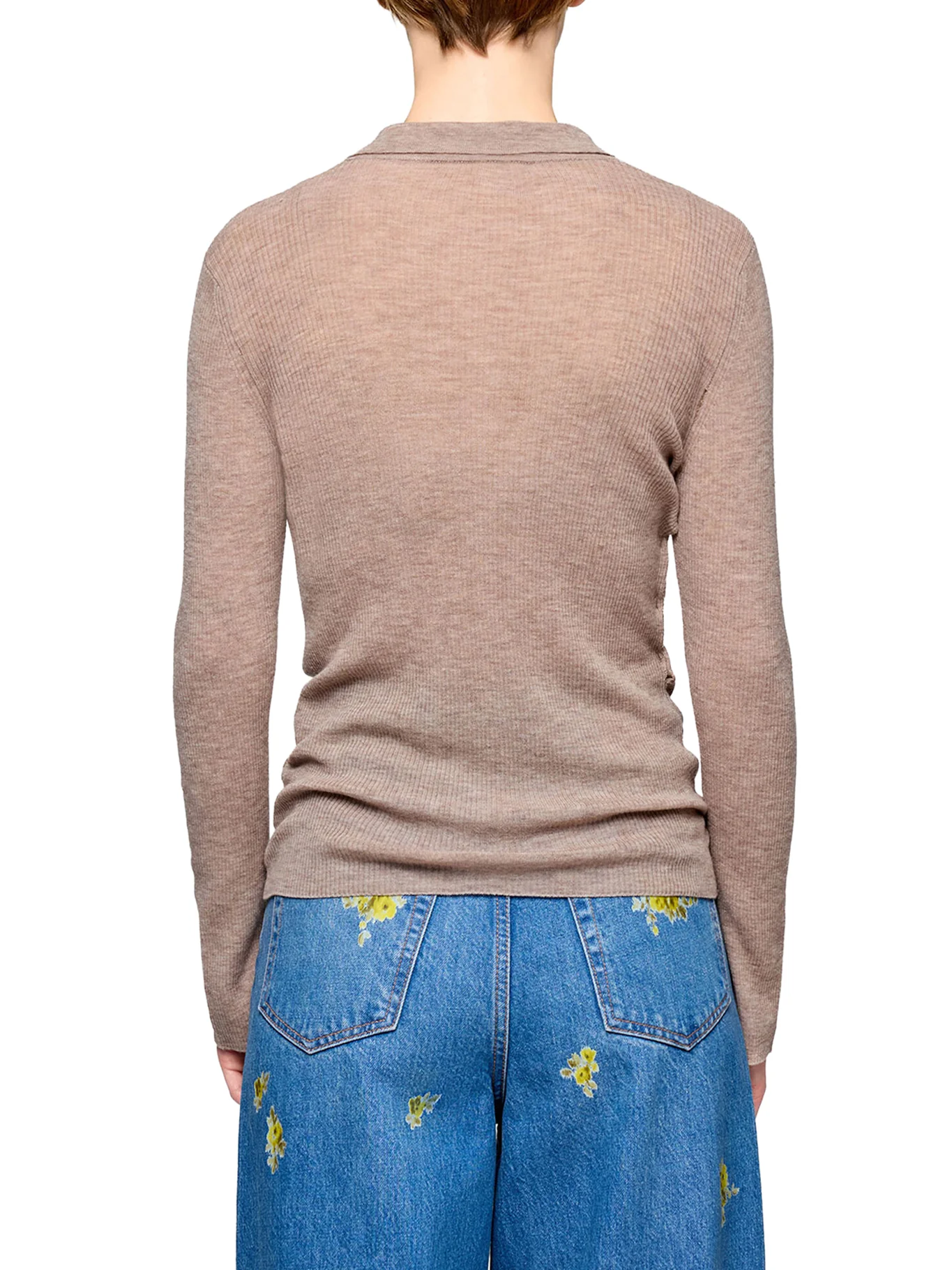 SEMI-TRANSPARENT WOOL POLO - Image 4