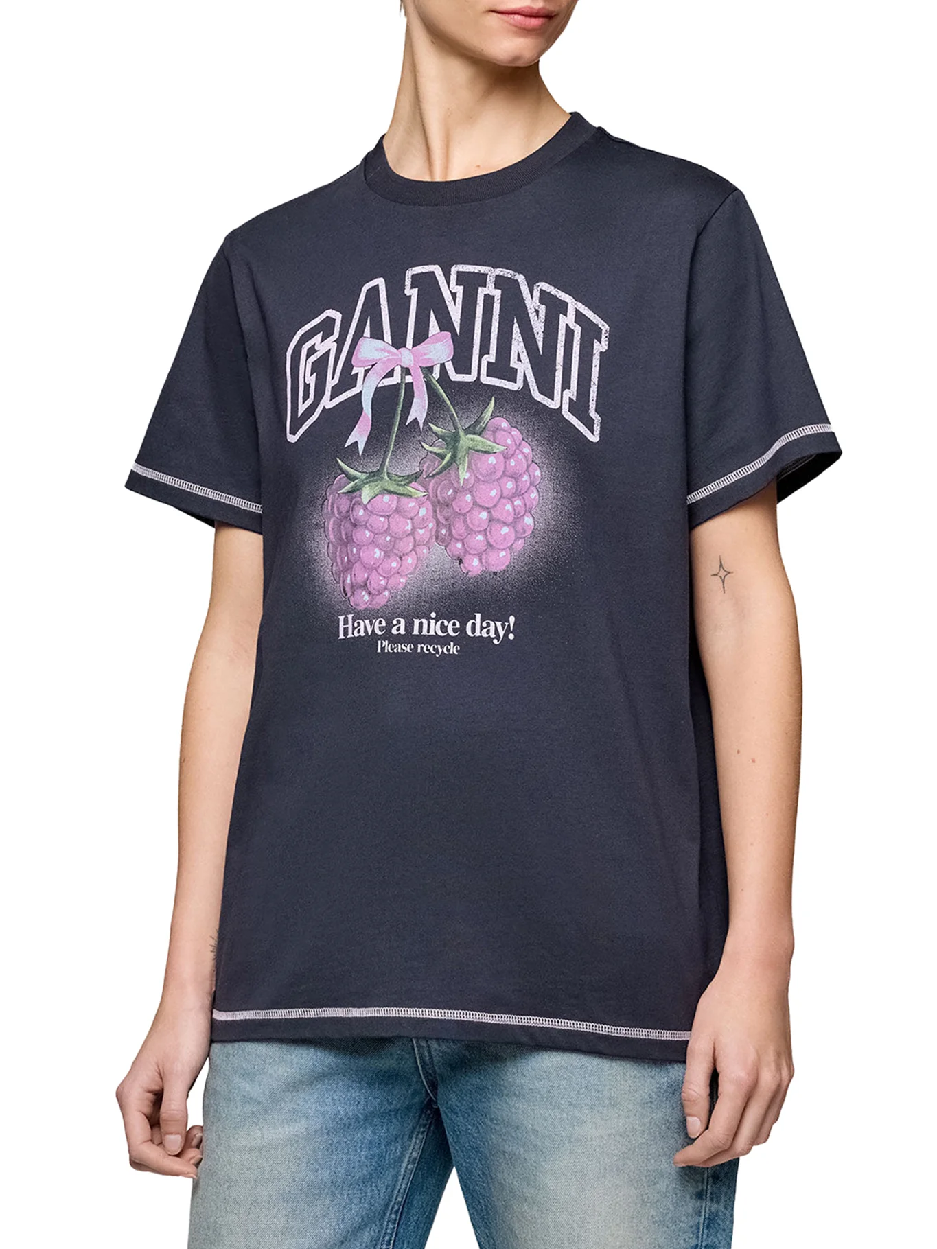 T-SHIRT WITH LOGO AND GRAPHIC PRINT - Image 3
