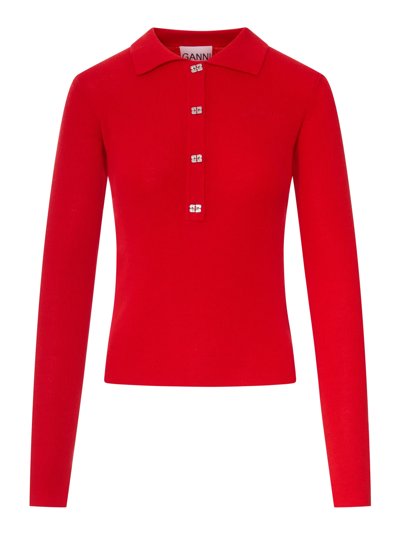 WOOL POLO SHIRT WITH EMBROIDERED LOGO