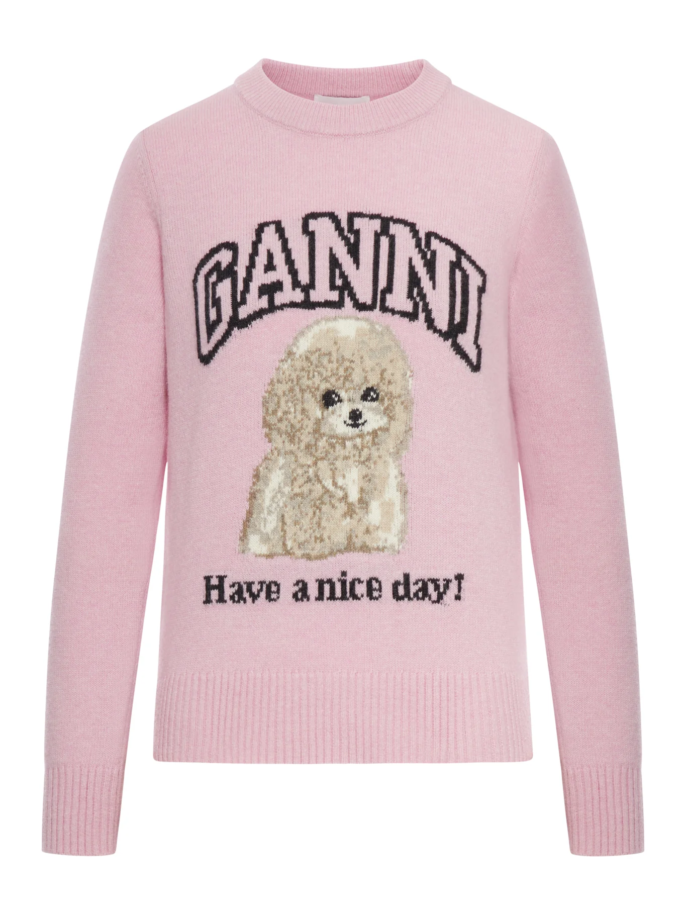 WOOL SWEATER WITH PRINT