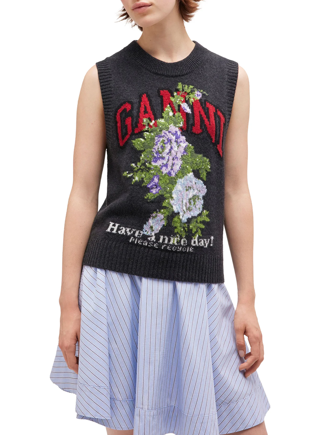 WOOL VEST WITH PRINT - Image 3