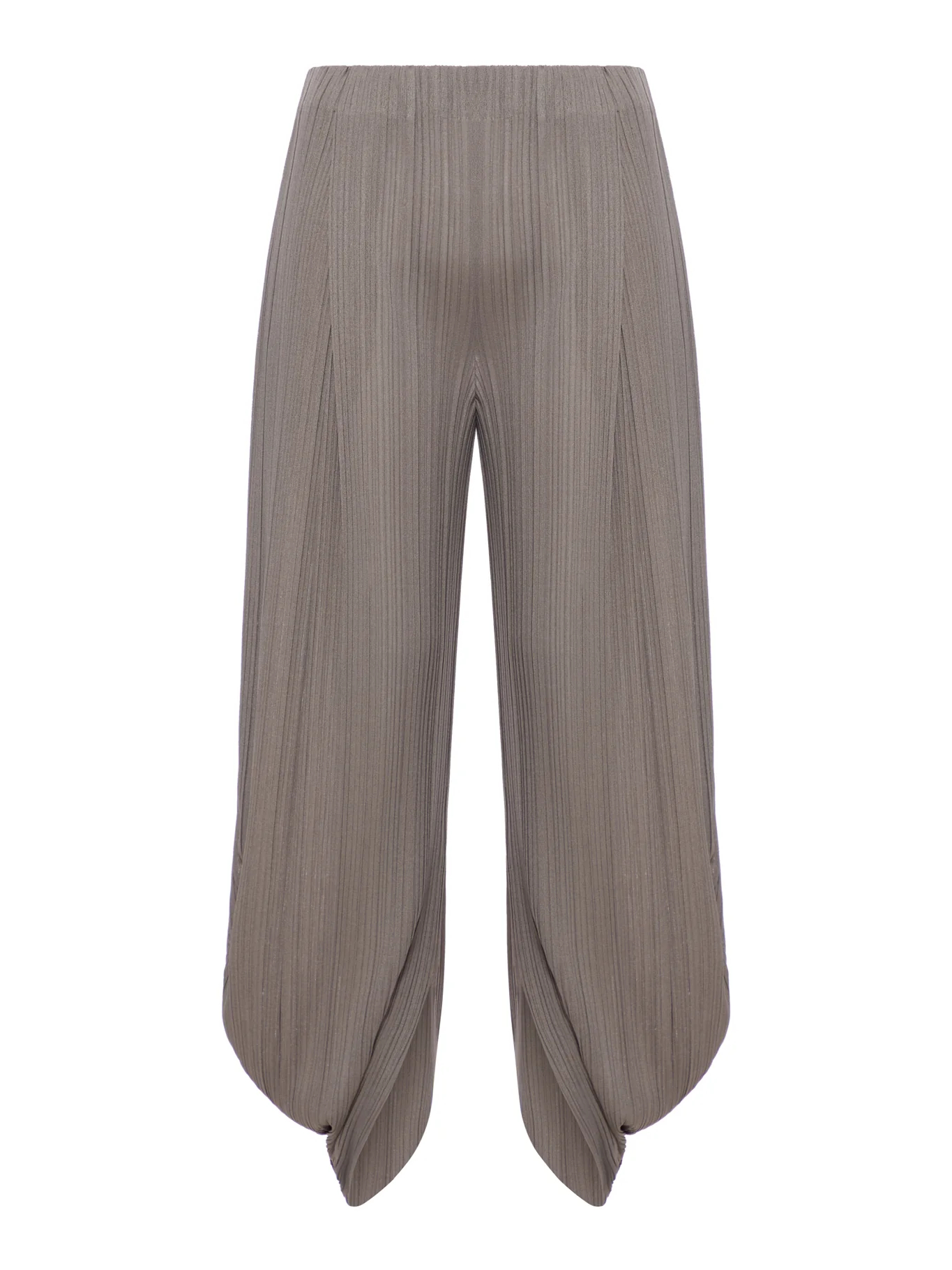 PLEATED JERSEY TROUSERS