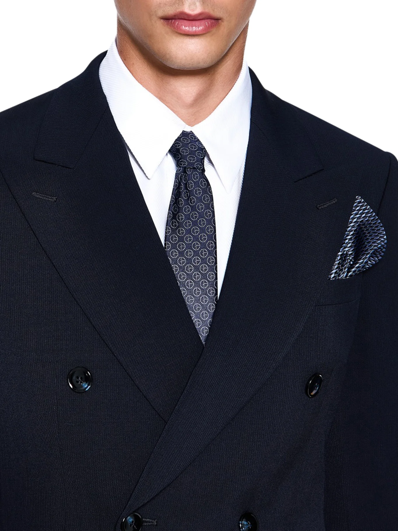 ROYAL LINE DOUBLE BREASTED SUIT IN CANNETÉ CREPE WOOL - Image 4