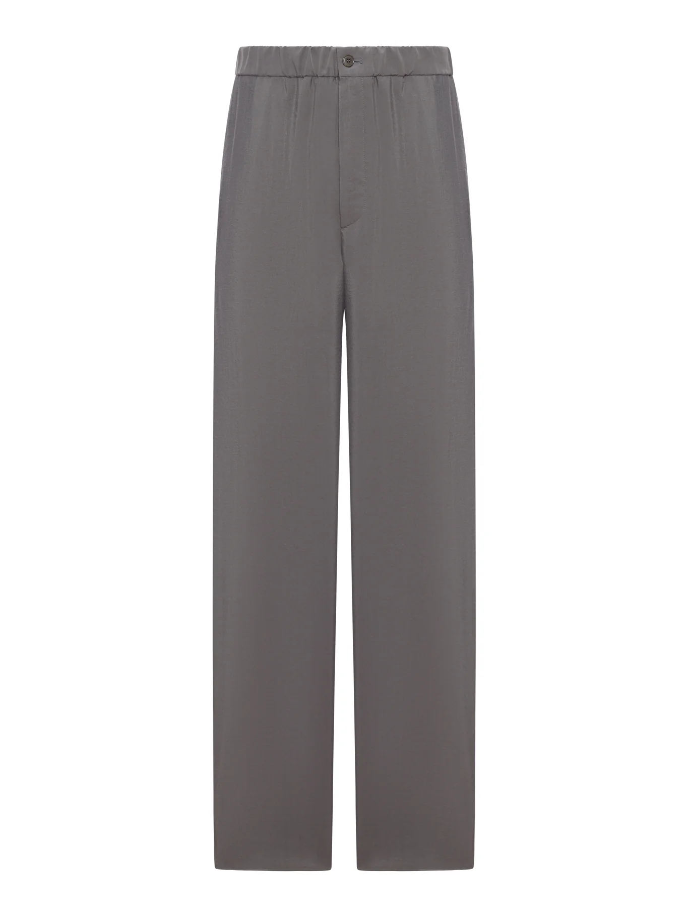 WIDE LEG SILK BLEND TROUSERS