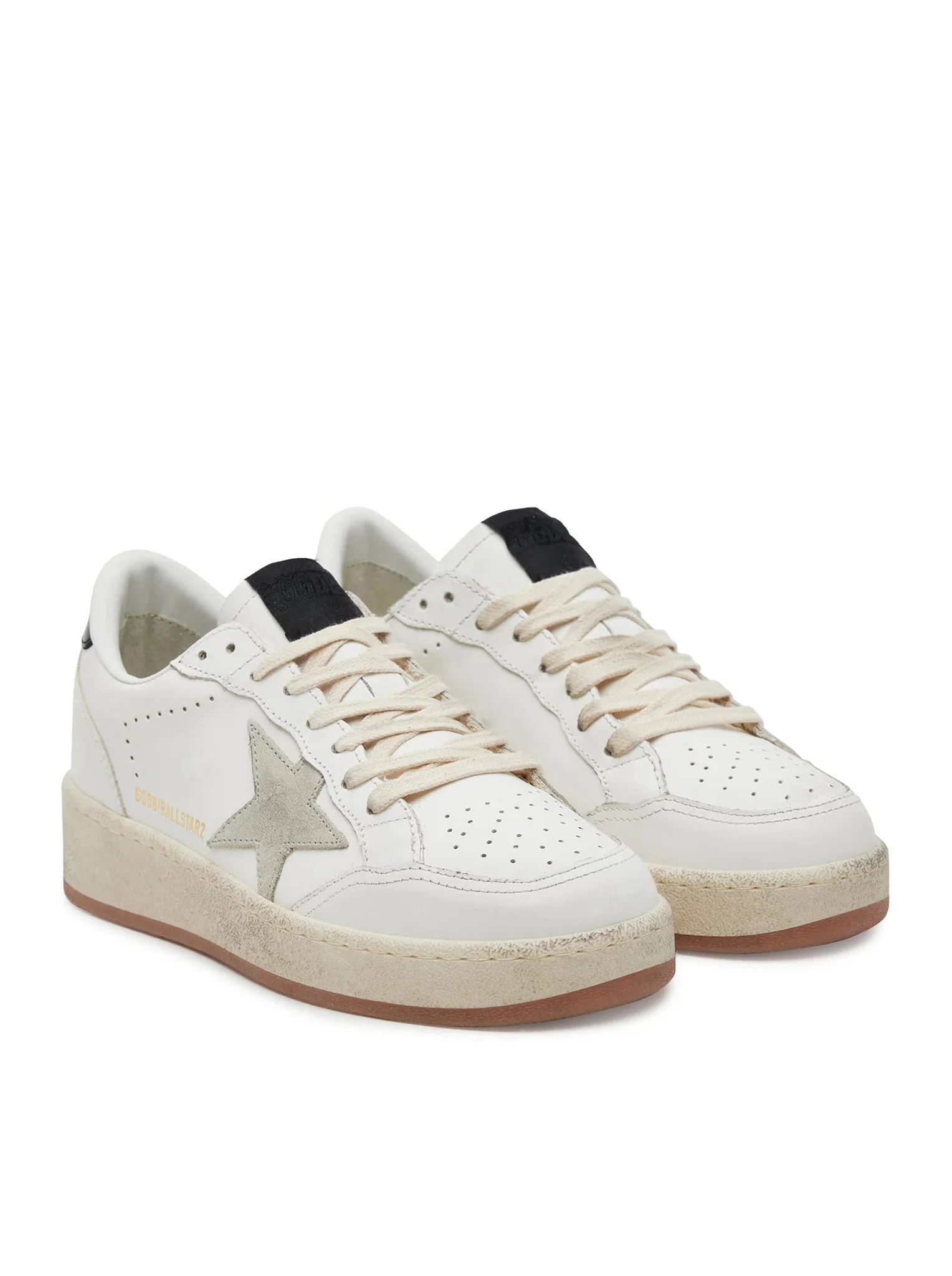 BALL STAR WITH ICE SUEDE STAR AND BLACK LEATHER HEEL - Image 2