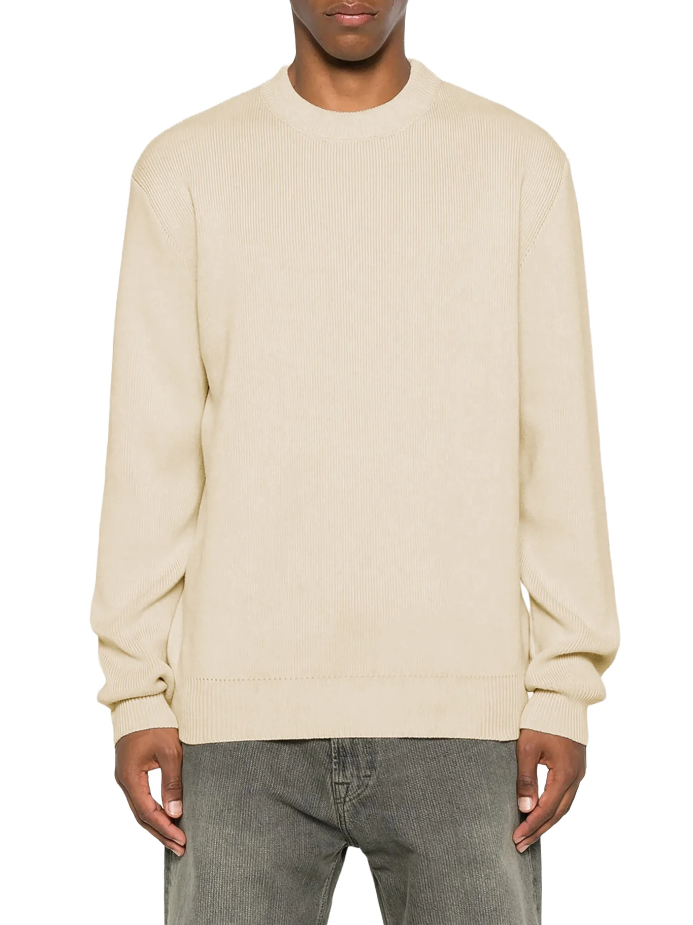 CREW NECK COTTON SWEATER - Image 2