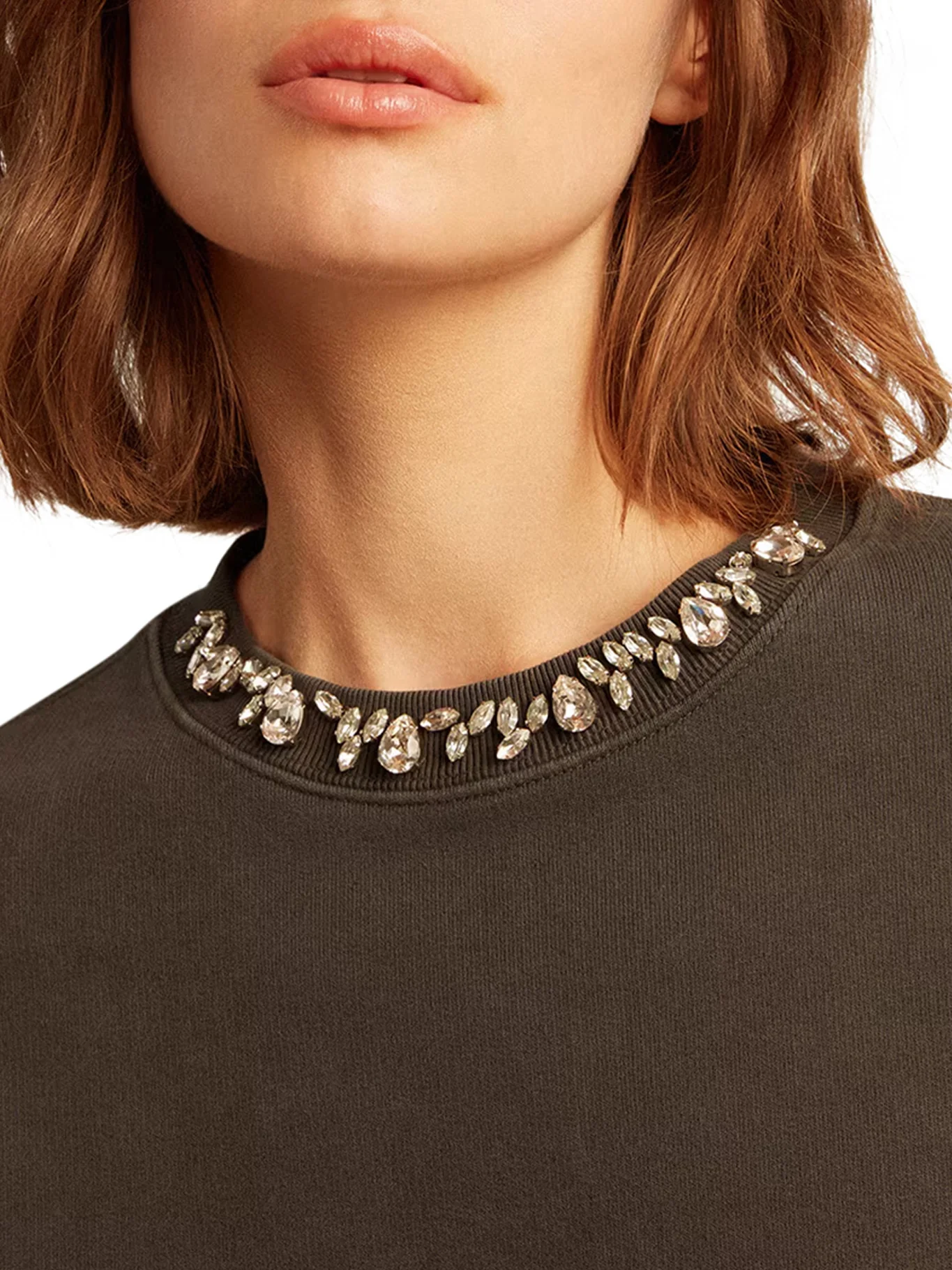 CREWNECK SWEATSHIRT WITH CRYSTALS - Image 5