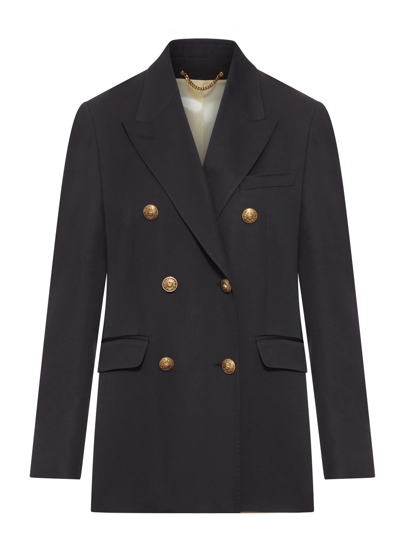 WOMEN`S DOUBLE BREASTED BLAZER IN BLACK