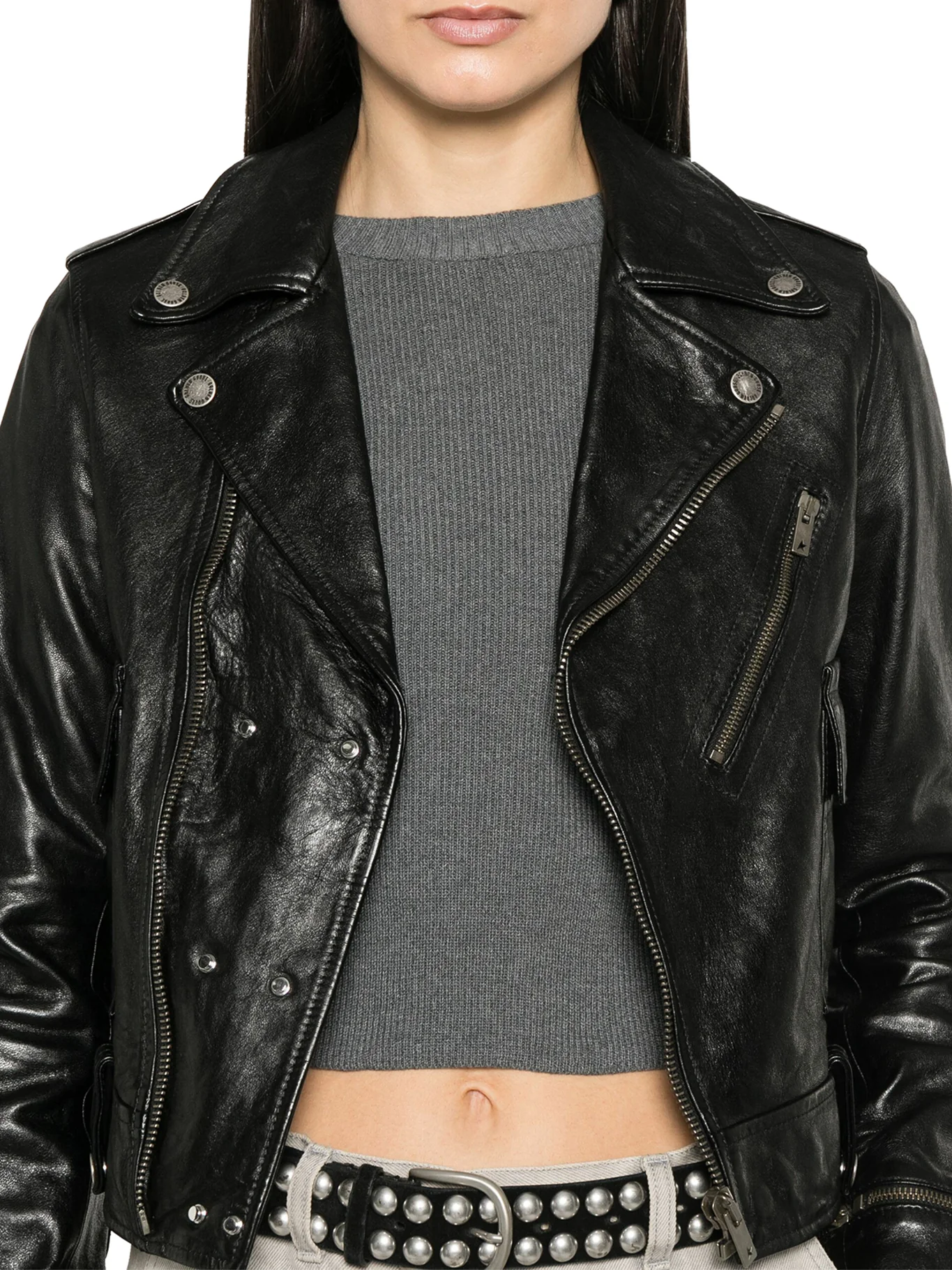 NEVADA LEATHER BIKER JACKET - Image 5
